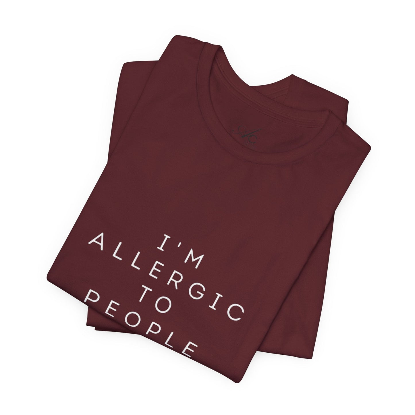 Funny Graphic Tee, Unisex Allergy Humor Shirt, Introvert Gift, Casual Wear, Quirky T-Shirt - Metamorphosis Creations