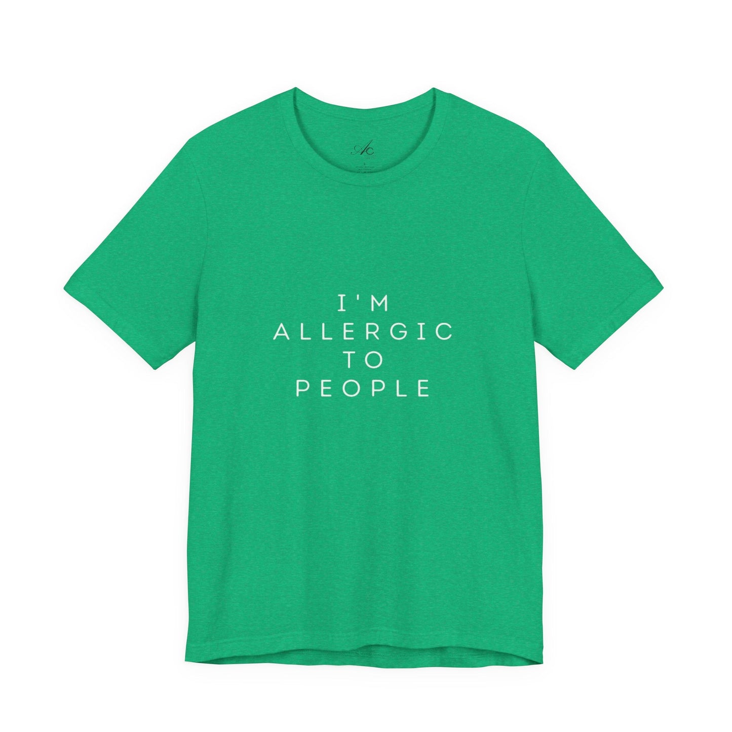Funny Graphic Tee, Unisex Allergy Humor Shirt, Introvert Gift, Casual Wear, Quirky T-Shirt - Metamorphosis Creations