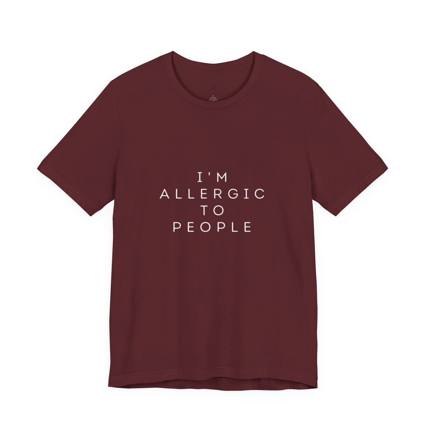 Funny Graphic Tee, Unisex Allergy Humor Shirt, Introvert Gift, Casual Wear, Quirky T-Shirt - Metamorphosis Creations
