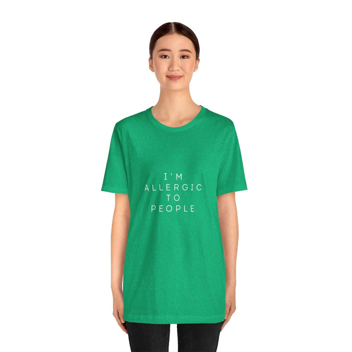 Funny Graphic Tee, Unisex Allergy Humor Shirt, Introvert Gift, Casual Wear, Quirky T-Shirt - Metamorphosis Creations