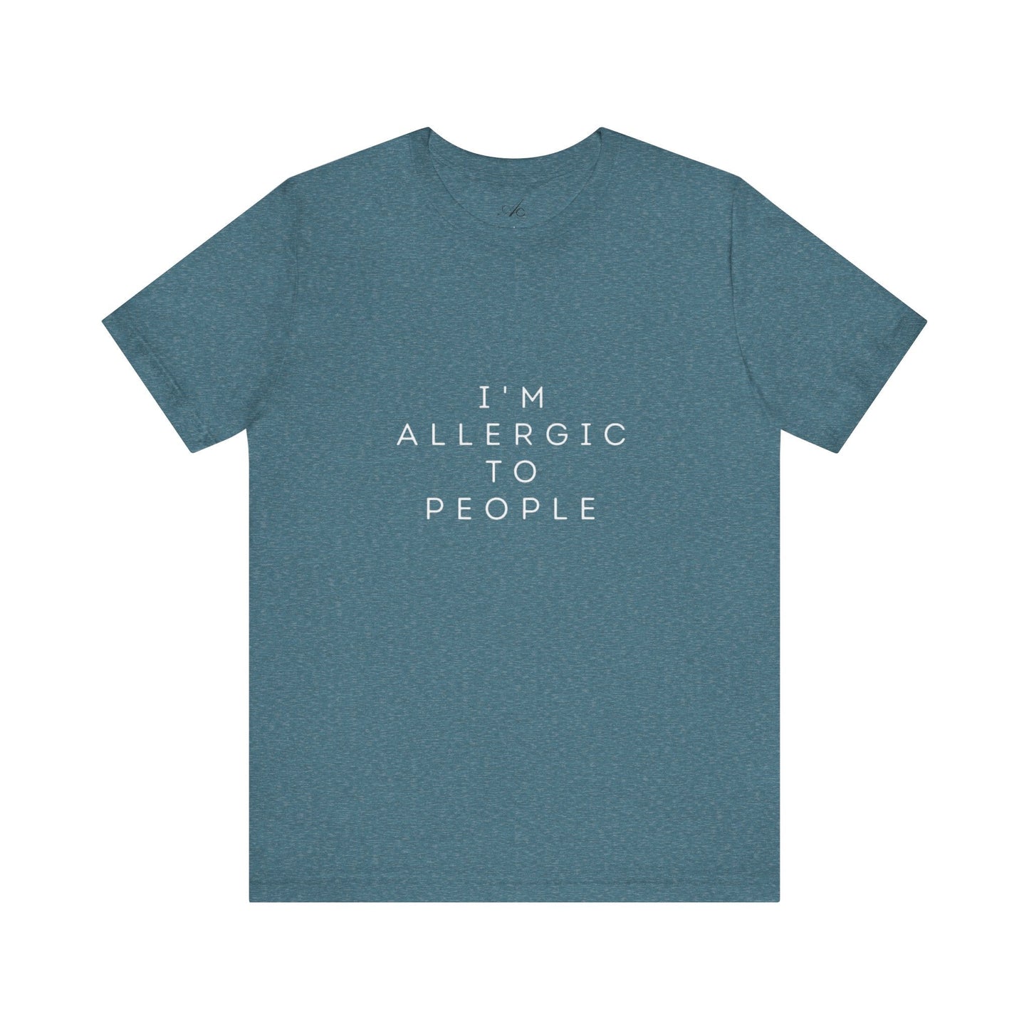 Funny Graphic Tee, Unisex Allergy Humor Shirt, Introvert Gift, Casual Wear, Quirky T-Shirt - Metamorphosis Creations