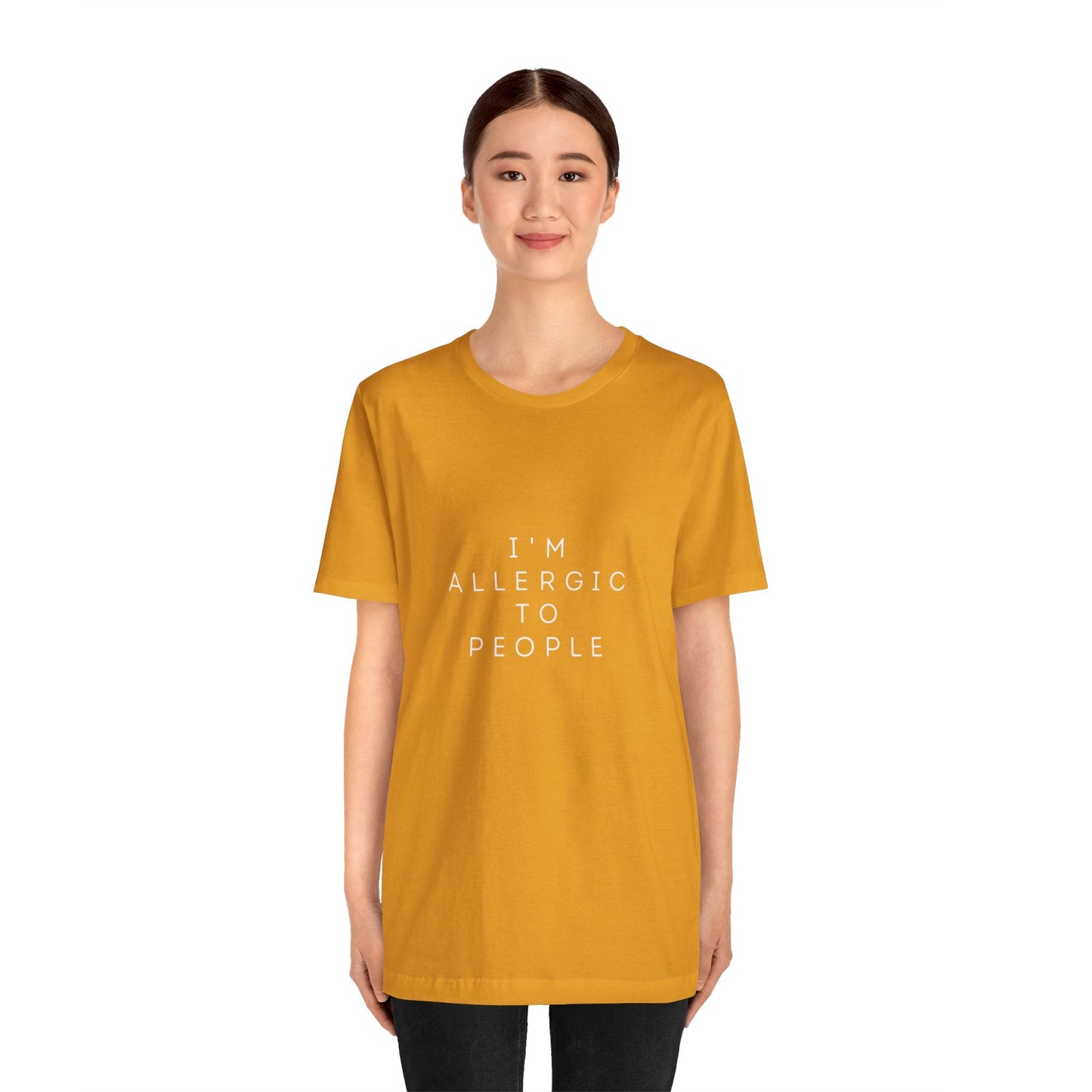 Funny Graphic Tee, Unisex Allergy Humor Shirt, Introvert Gift, Casual Wear, Quirky T-Shirt - Metamorphosis Creations