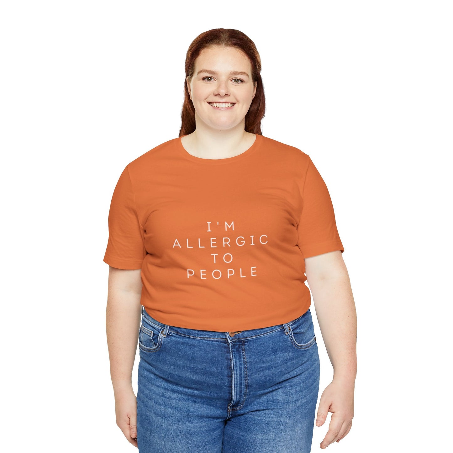 Funny Graphic Tee, Unisex Allergy Humor Shirt, Introvert Gift, Casual Wear, Quirky T-Shirt - Metamorphosis Creations