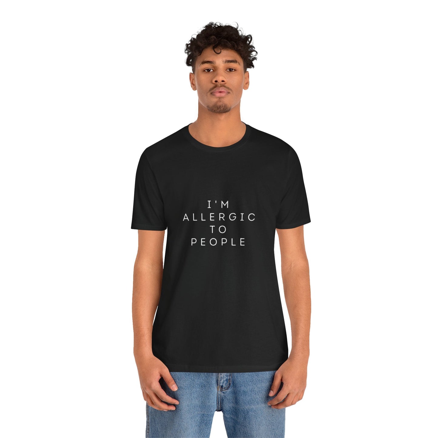 Funny Graphic Tee, Unisex Allergy Humor Shirt, Introvert Gift, Casual Wear, Quirky T-Shirt - Metamorphosis Creations