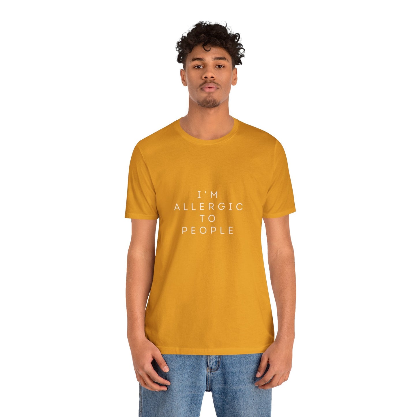Funny Graphic Tee, Unisex Allergy Humor Shirt, Introvert Gift, Casual Wear, Quirky T-Shirt - Metamorphosis Creations