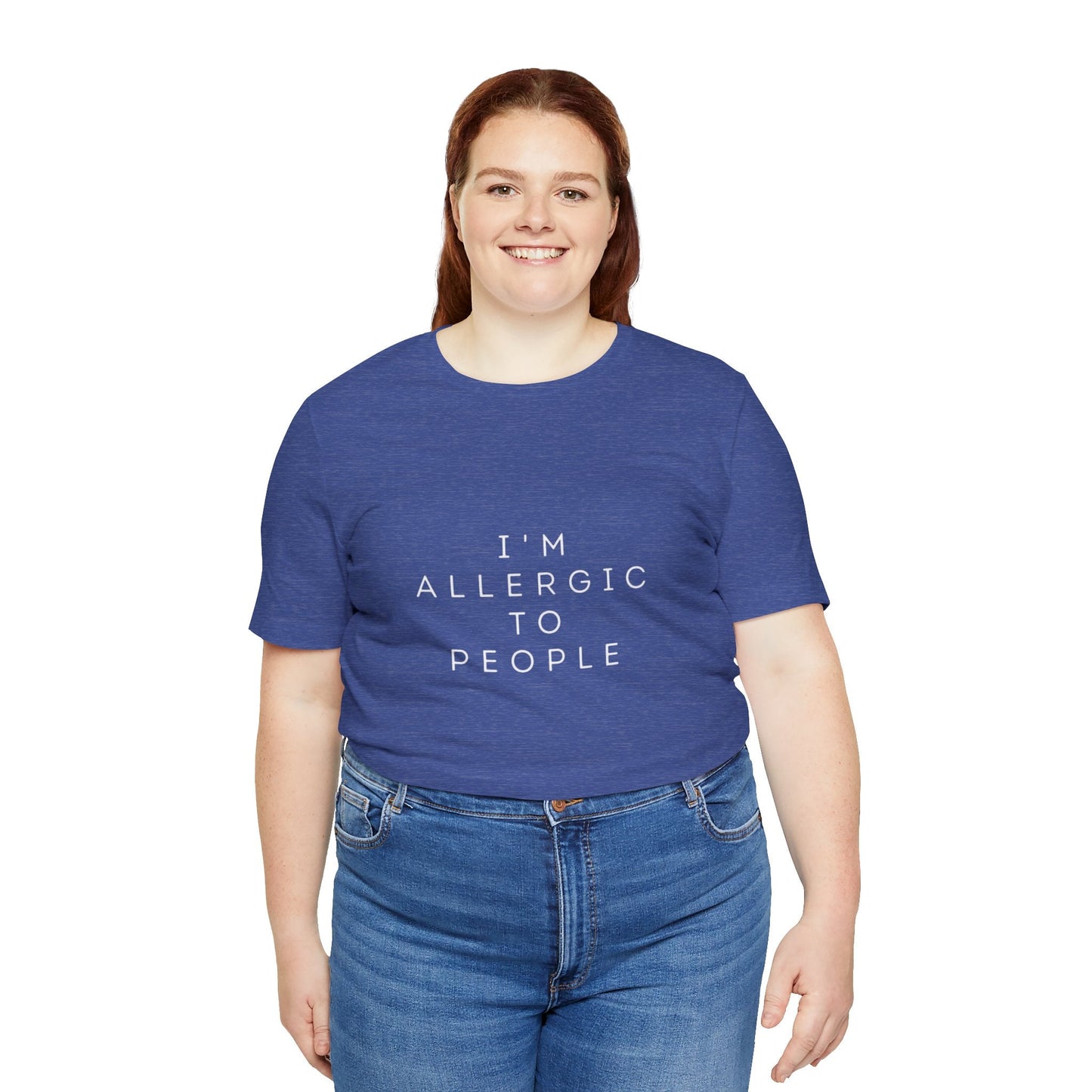 Funny Graphic Tee, Unisex Allergy Humor Shirt, Introvert Gift, Casual Wear, Quirky T-Shirt - Metamorphosis Creations