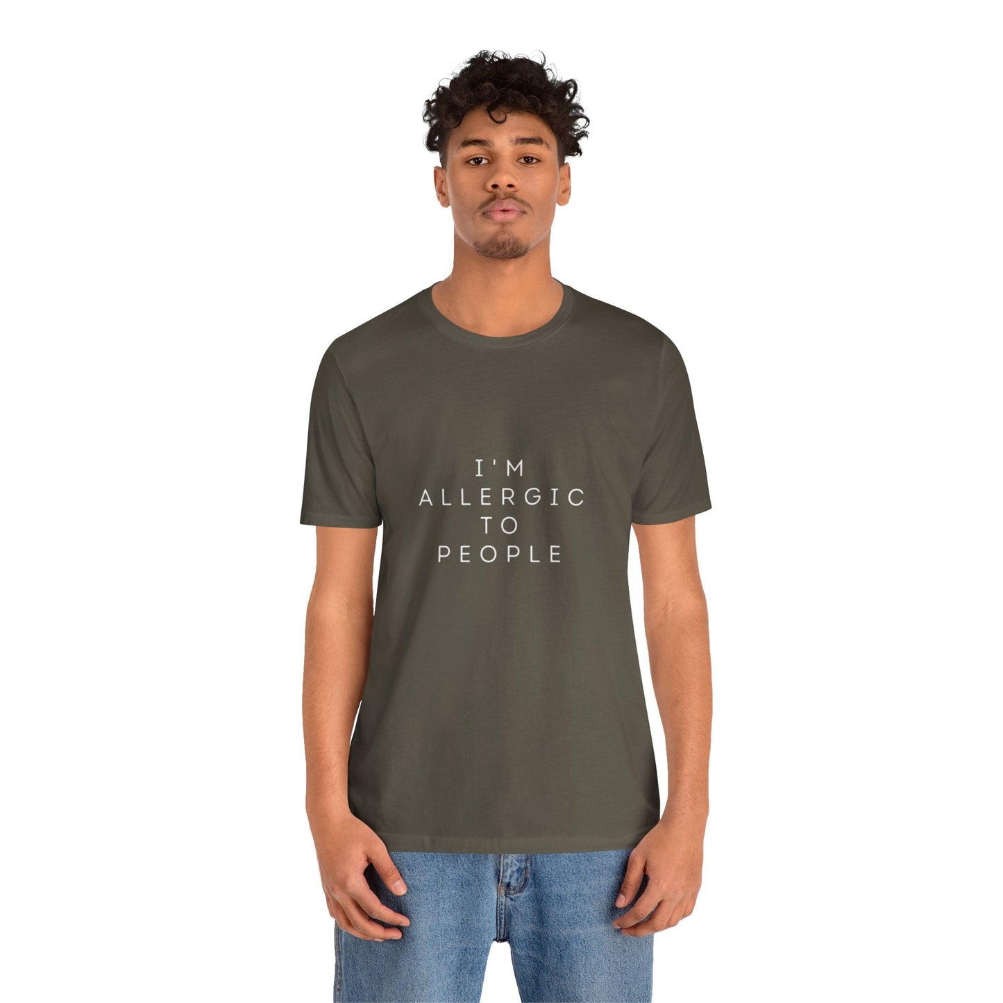 Funny Graphic Tee, Unisex Allergy Humor Shirt, Introvert Gift, Casual Wear, Quirky T-Shirt - Metamorphosis Creations