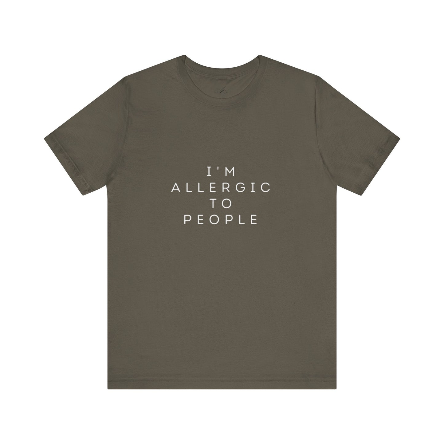 Funny Graphic Tee, Unisex Allergy Humor Shirt, Introvert Gift, Casual Wear, Quirky T-Shirt - Metamorphosis Creations