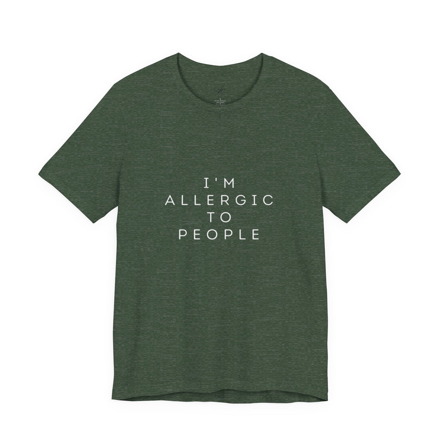 Funny Graphic Tee, Unisex Allergy Humor Shirt, Introvert Gift, Casual Wear, Quirky T-Shirt - Metamorphosis Creations