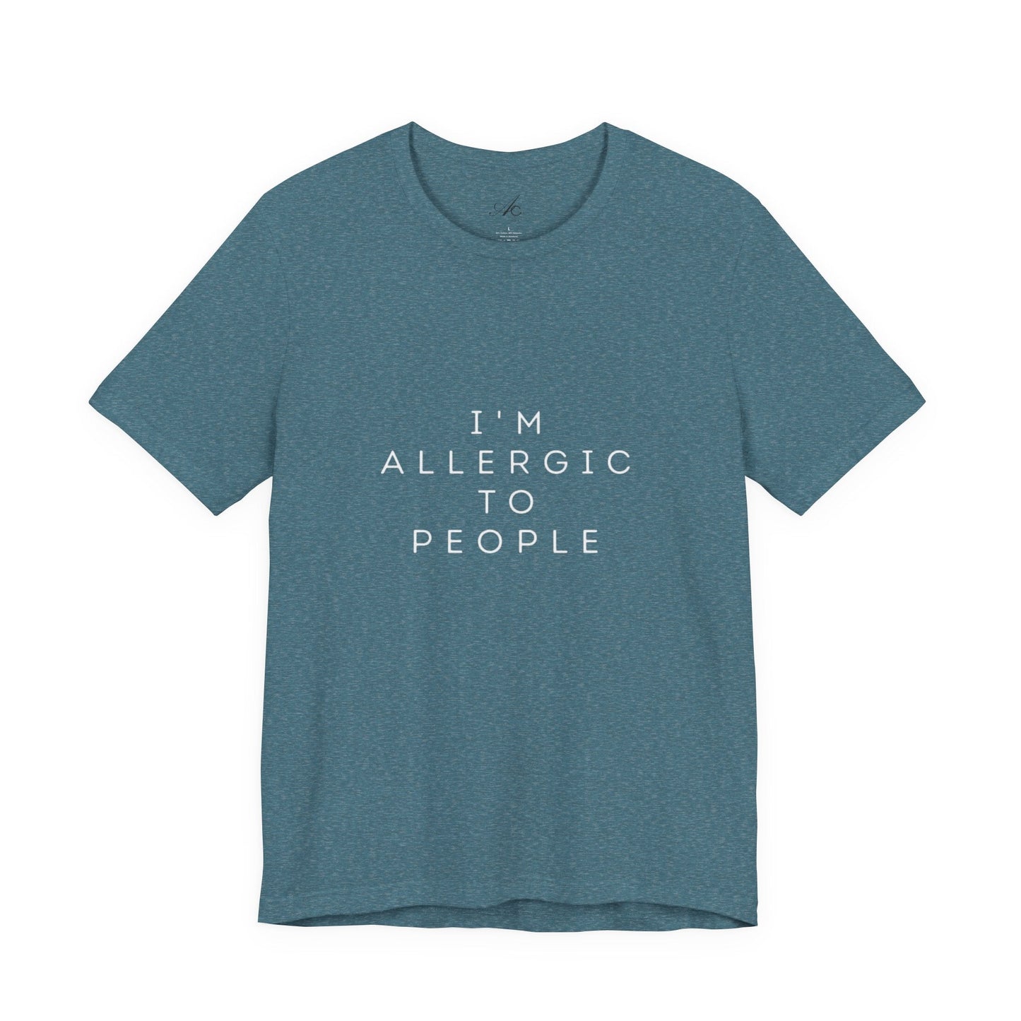 Funny Graphic Tee, Unisex Allergy Humor Shirt, Introvert Gift, Casual Wear, Quirky T-Shirt - Metamorphosis Creations