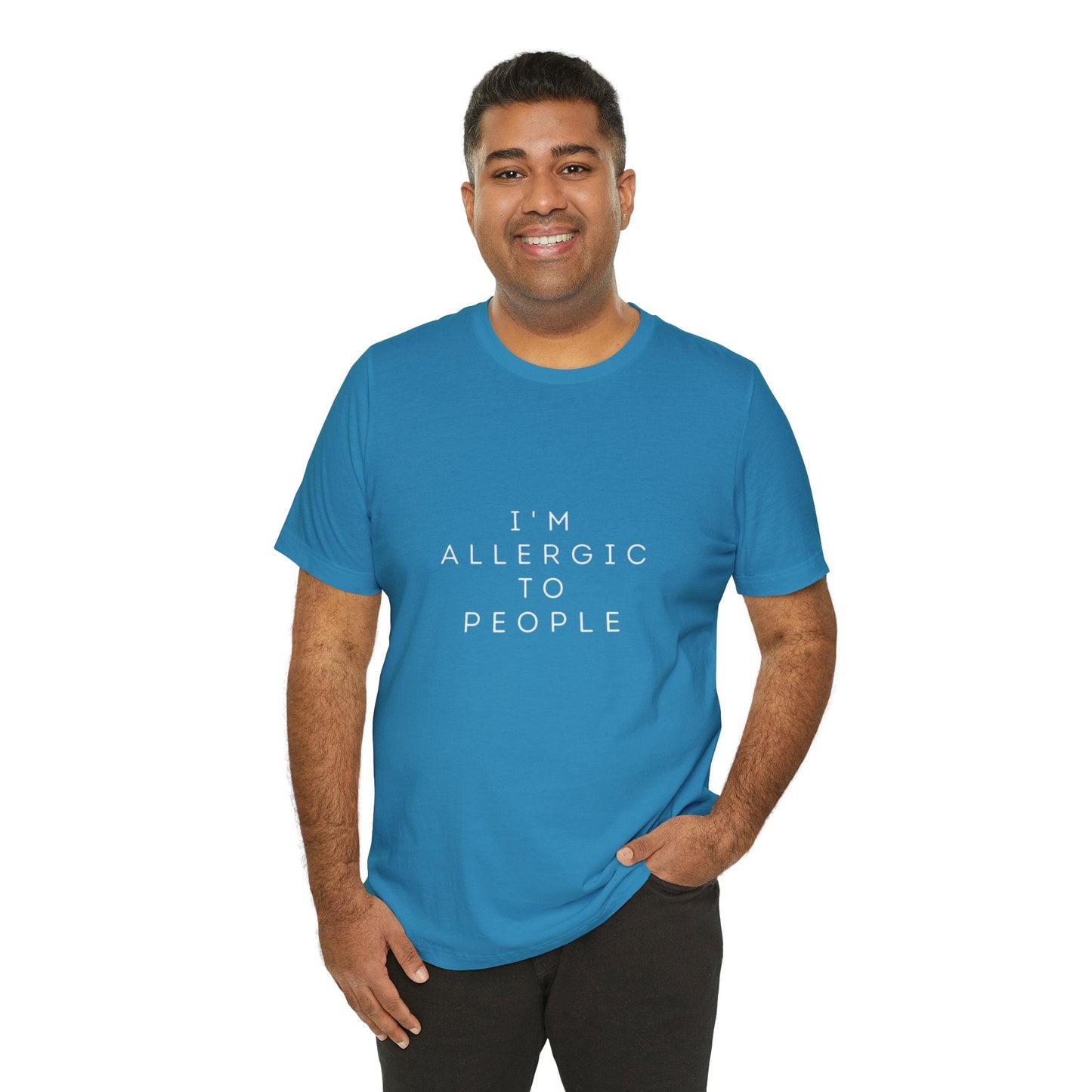 Funny Graphic Tee, Unisex Allergy Humor Shirt, Introvert Gift, Casual Wear, Quirky T-Shirt - Metamorphosis Creations