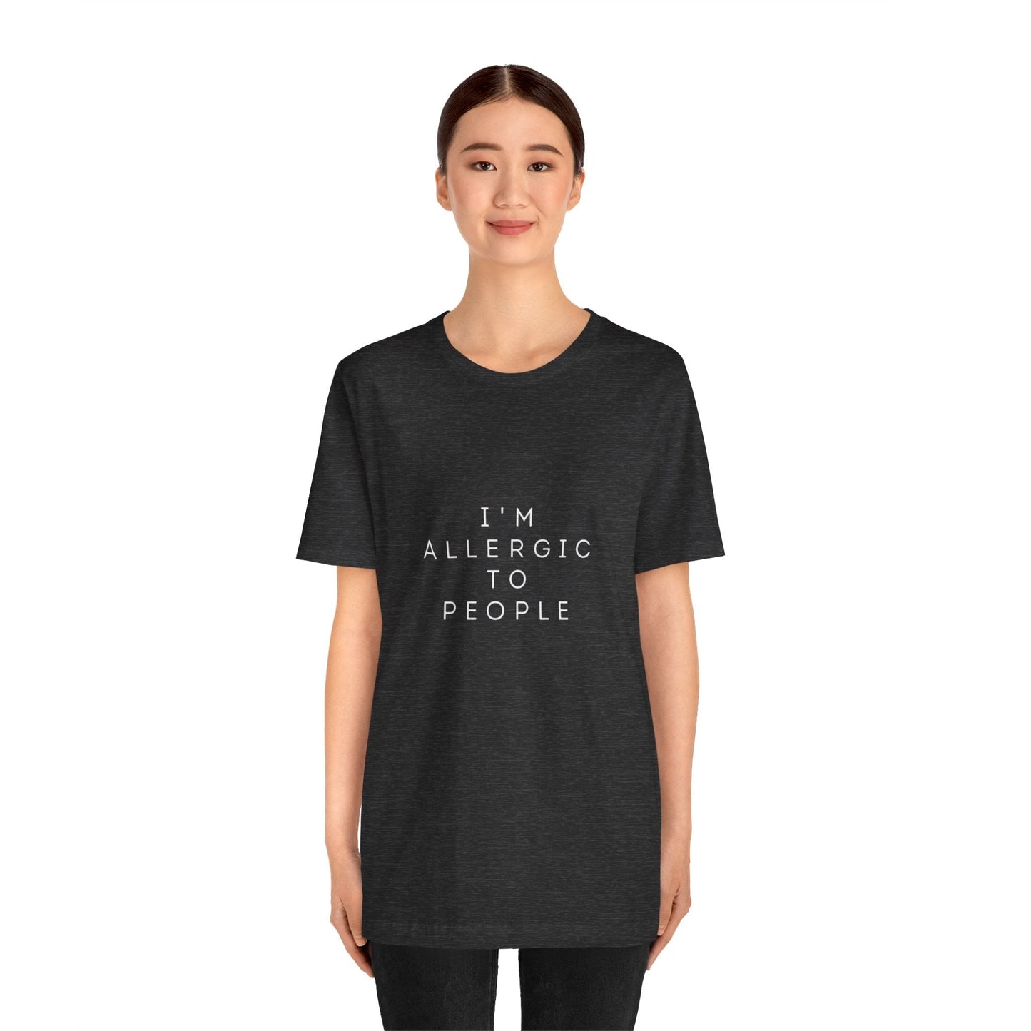 Funny Graphic Tee, Unisex Allergy Humor Shirt, Introvert Gift, Casual Wear, Quirky T-Shirt - Metamorphosis Creations