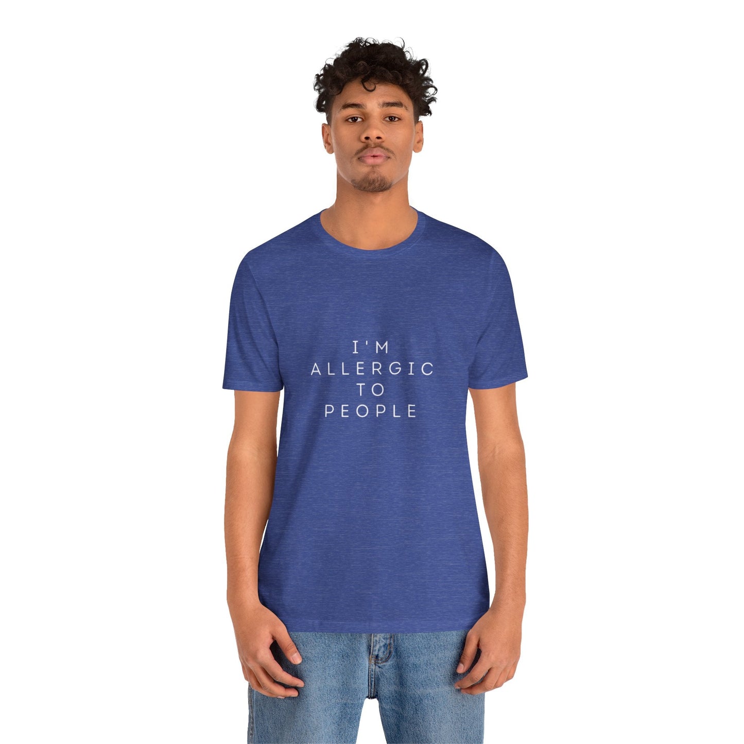 Funny Graphic Tee, Unisex Allergy Humor Shirt, Introvert Gift, Casual Wear, Quirky T-Shirt - Metamorphosis Creations