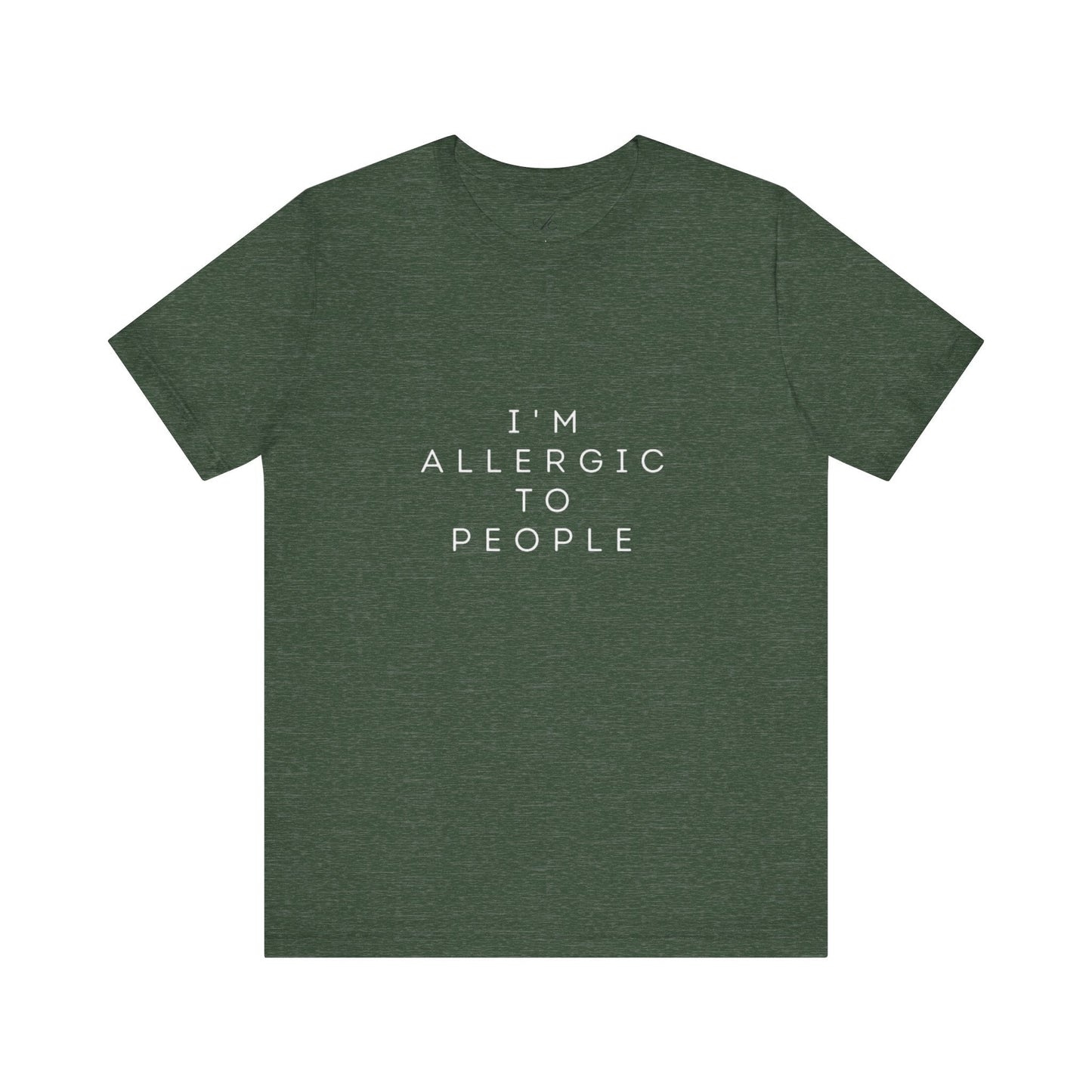 Funny Graphic Tee, Unisex Allergy Humor Shirt, Introvert Gift, Casual Wear, Quirky T-Shirt - Metamorphosis Creations