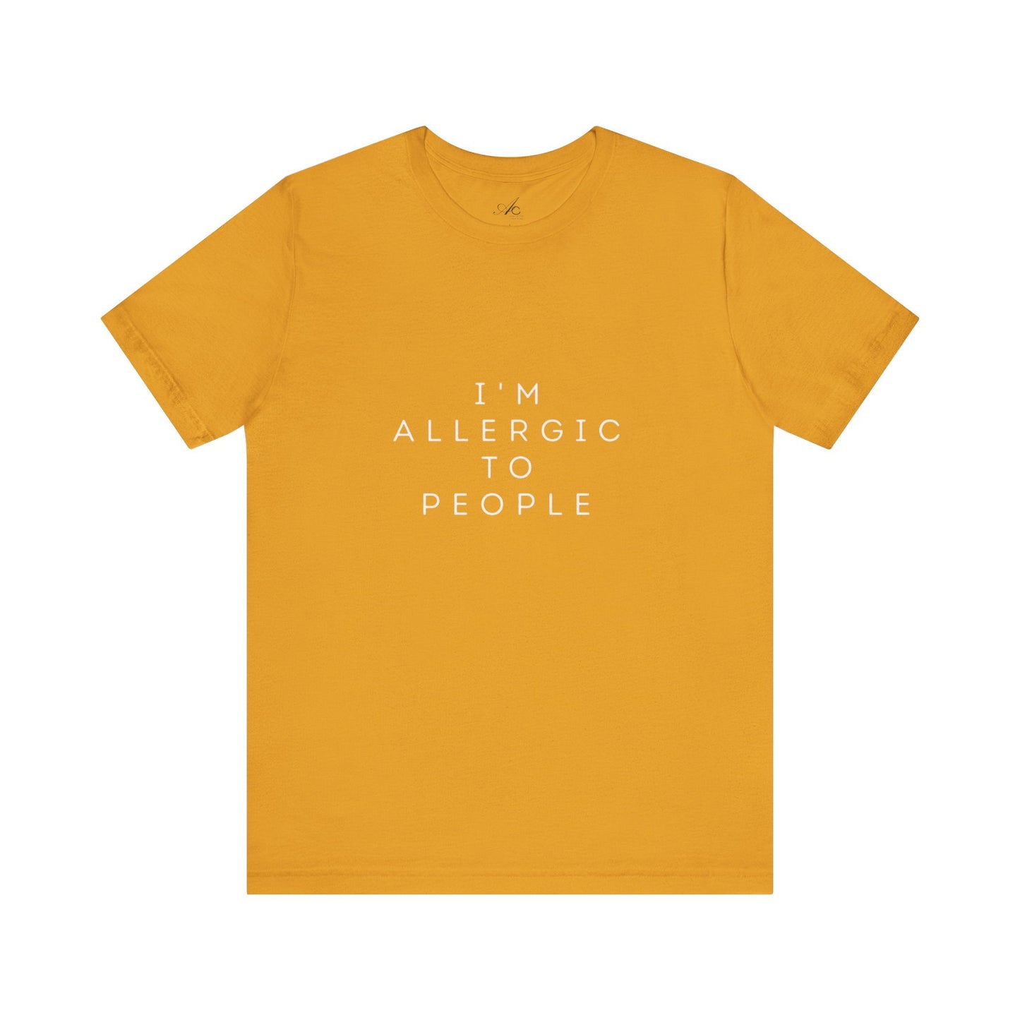 Funny Graphic Tee, Unisex Allergy Humor Shirt, Introvert Gift, Casual Wear, Quirky T-Shirt - Metamorphosis Creations