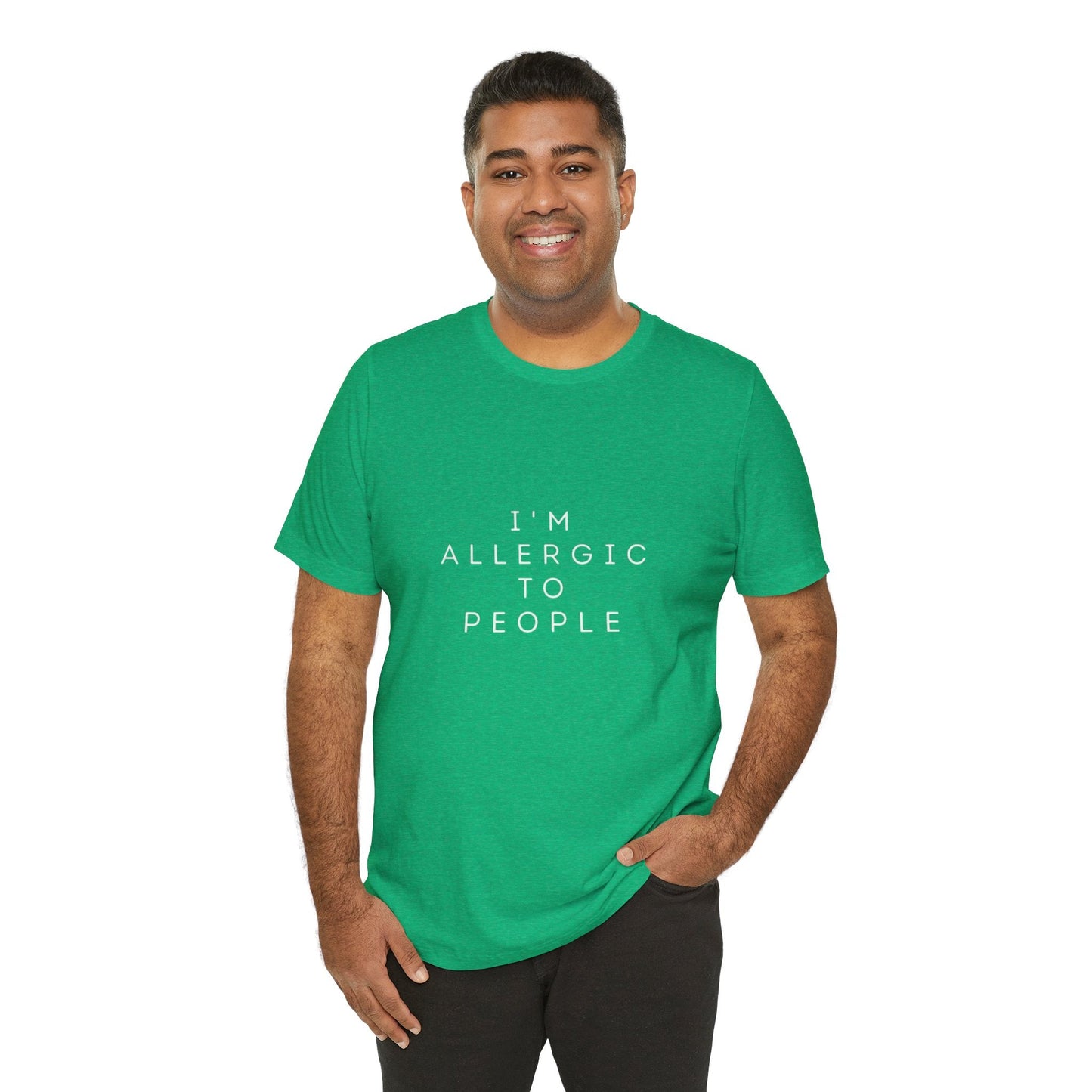 Funny Graphic Tee, Unisex Allergy Humor Shirt, Introvert Gift, Casual Wear, Quirky T-Shirt - Metamorphosis Creations