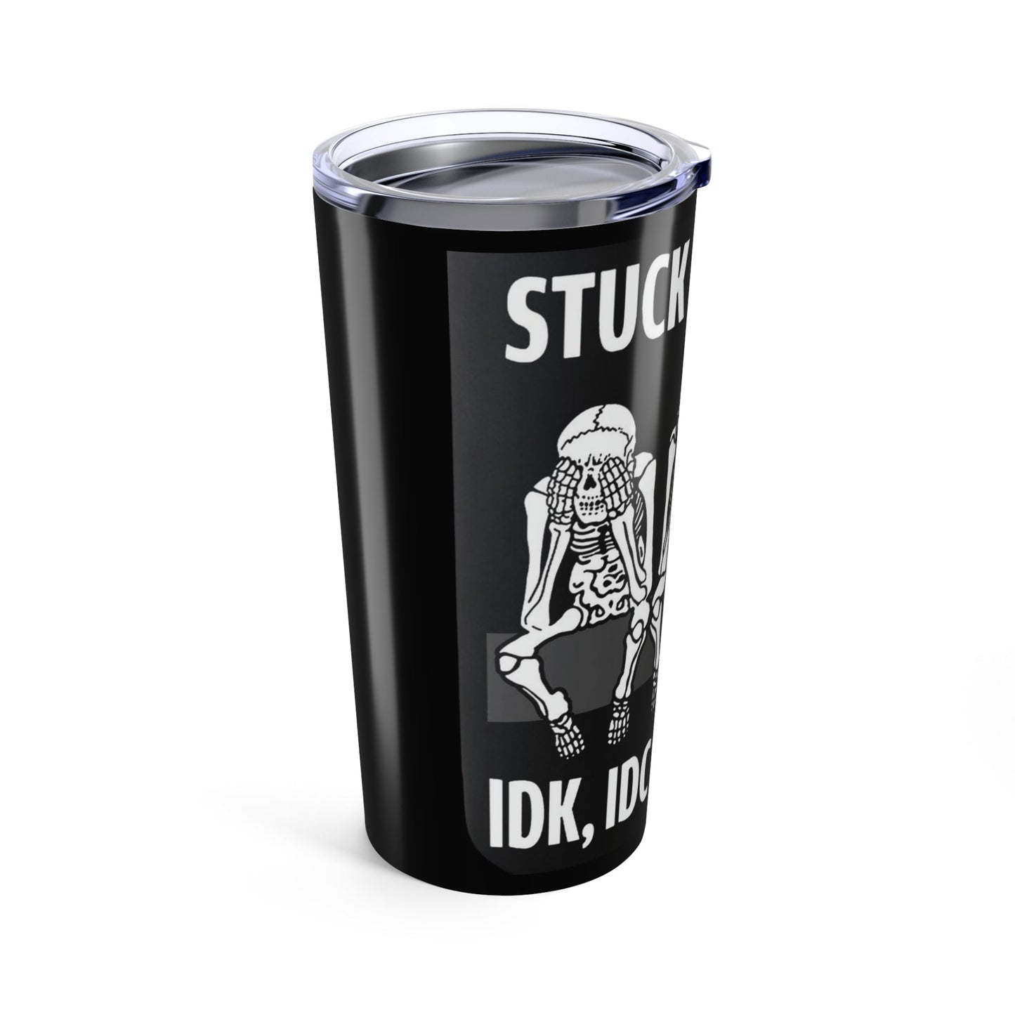 Funny Skeleton Tumbler, 20oz Travel Mug, Unique Gift for Halloween, Coffee Cup, Best Friend Gift, Sip and Relax - Metamorphosis Creations