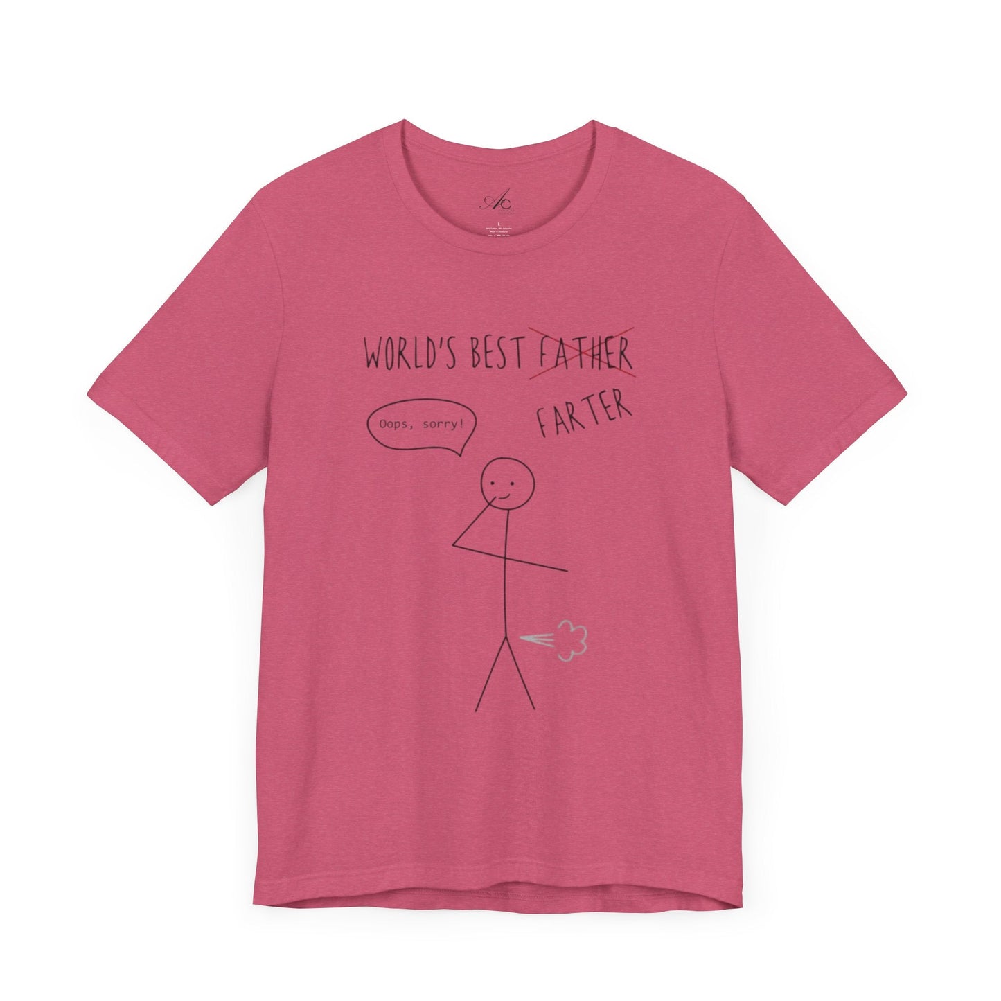 Funny Unisex T-Shirt for Dad, World's Best Farter Tee, Best Dad Ever Shirt, Gift for Father's Day, Dad Humor Apparel - Metamorphosis Creations