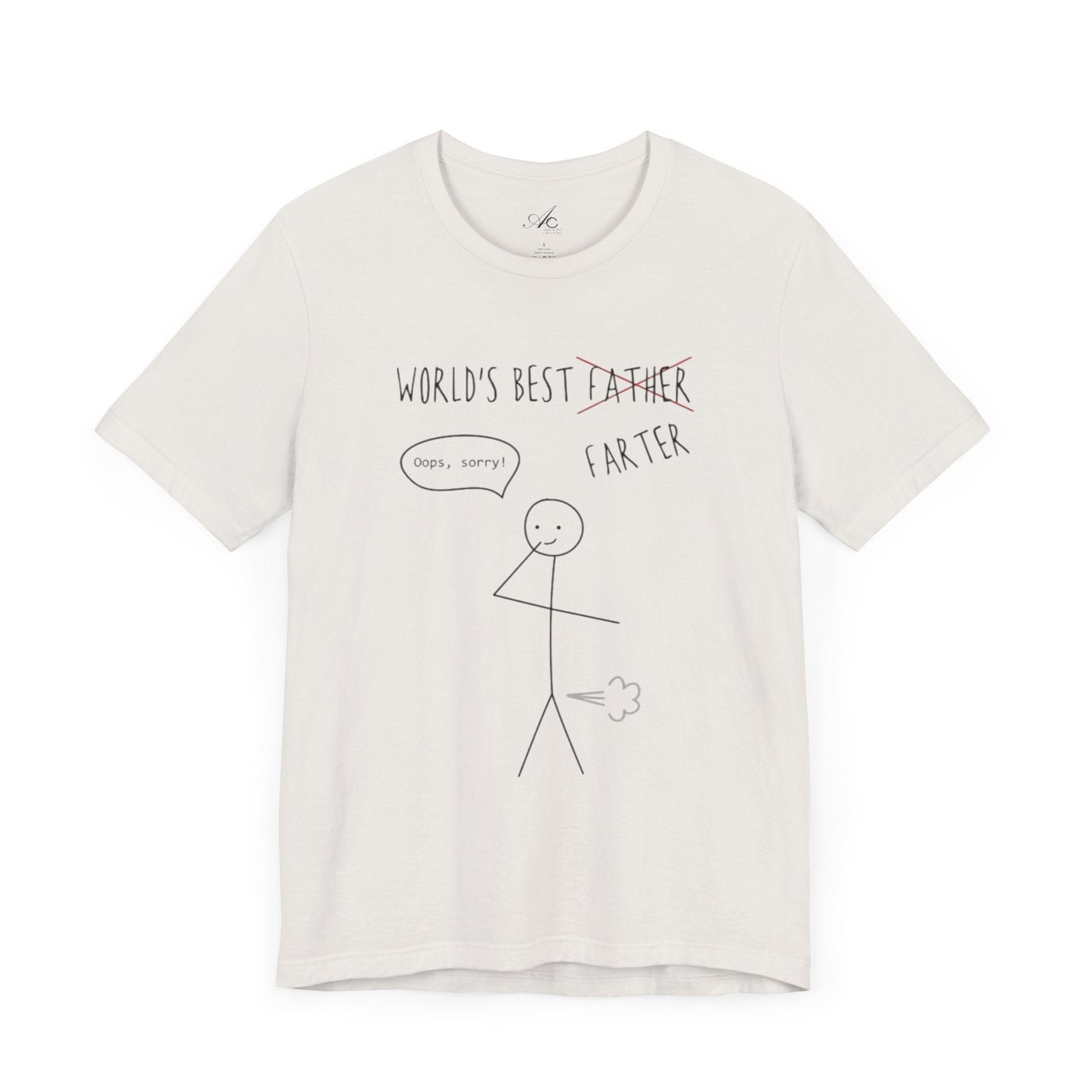 Funny Unisex T-Shirt for Dad, World's Best Farter Tee, Best Dad Ever Shirt, Gift for Father's Day, Dad Humor Apparel - Metamorphosis Creations