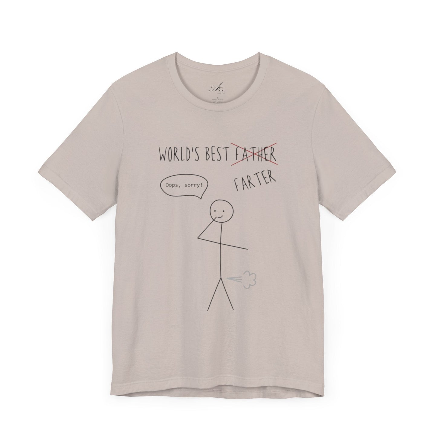 Funny Unisex T-Shirt for Dad, World's Best Farter Tee, Best Dad Ever Shirt, Gift for Father's Day, Dad Humor Apparel - Metamorphosis Creations