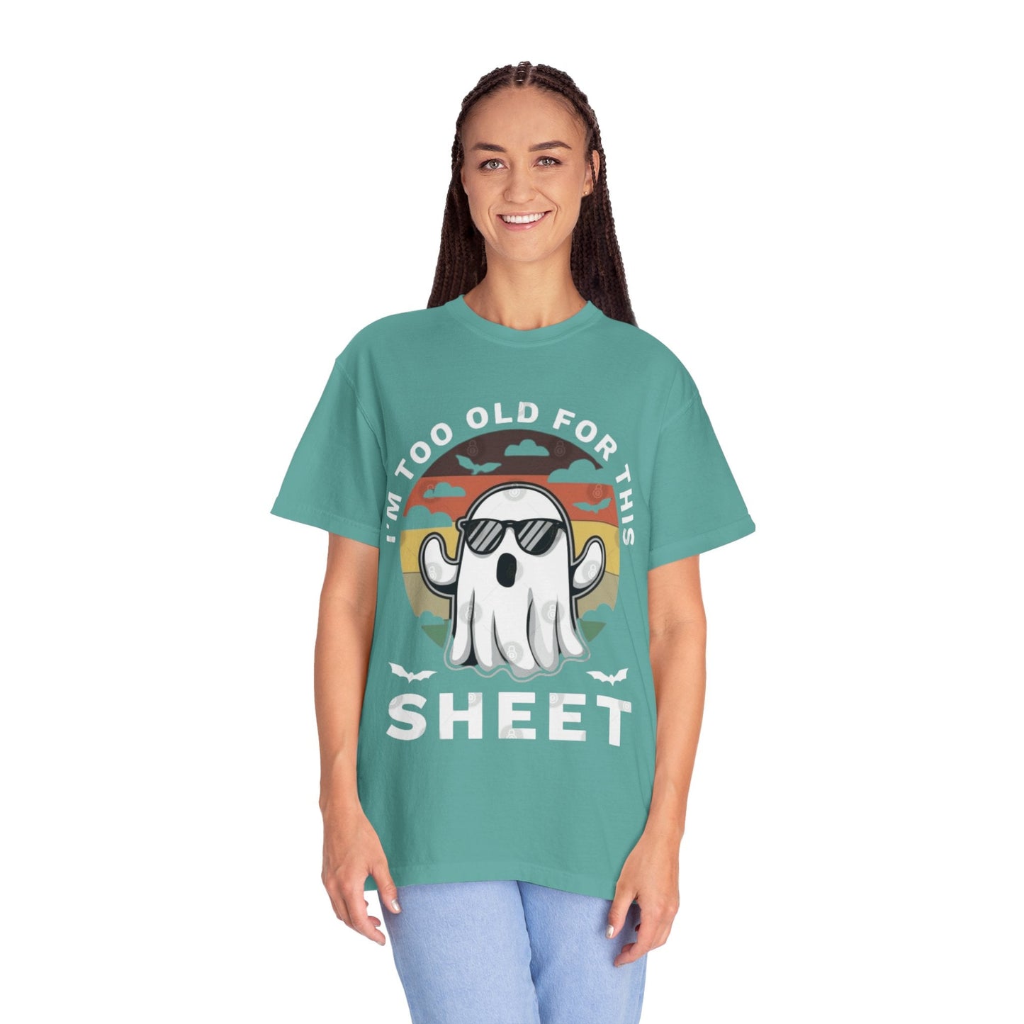Ghostly Humor Unisex T-Shirt, Relaxed Vintage Tee, Halloween Apparel, Fun Gift, Casual Outfit, Quirky Statement Shirt, Ghost Sheet T-shirt - Metamorphosis Creations