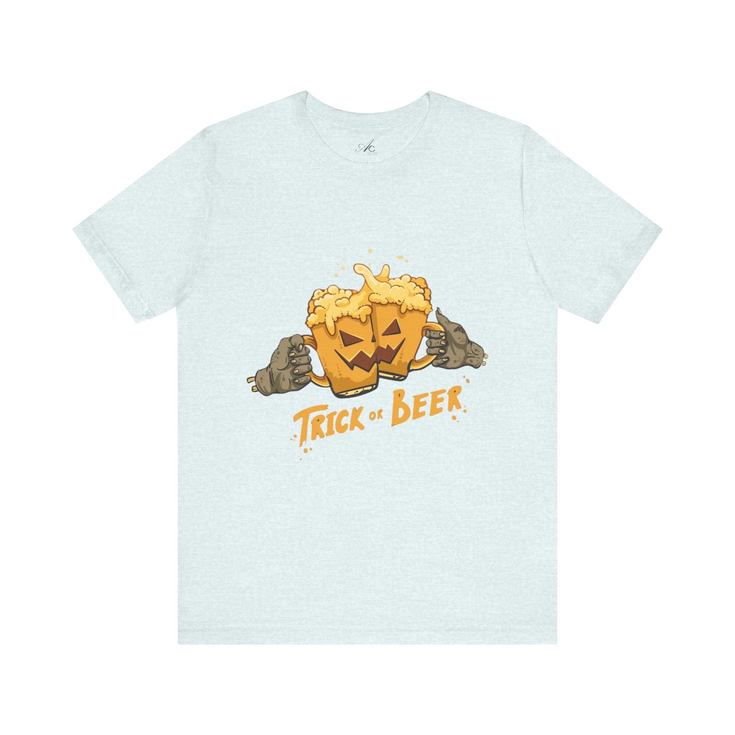 Halloween Beer Tee, Ghostly Fun Shirt, Unisex Graphic T-Shirt, Trick or Treat Apparel, Spooky Celebration Top - Metamorphosis Creations