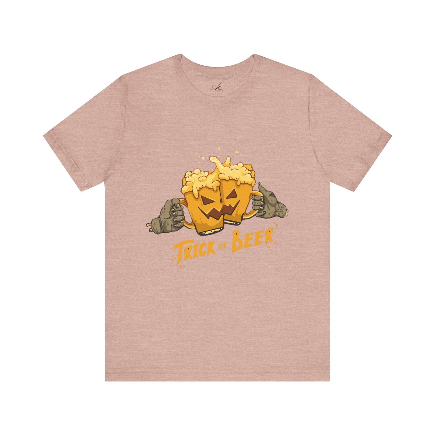 Halloween Beer Tee, Ghostly Fun Shirt, Unisex Graphic T-Shirt, Trick or Treat Apparel, Spooky Celebration Top - Metamorphosis Creations