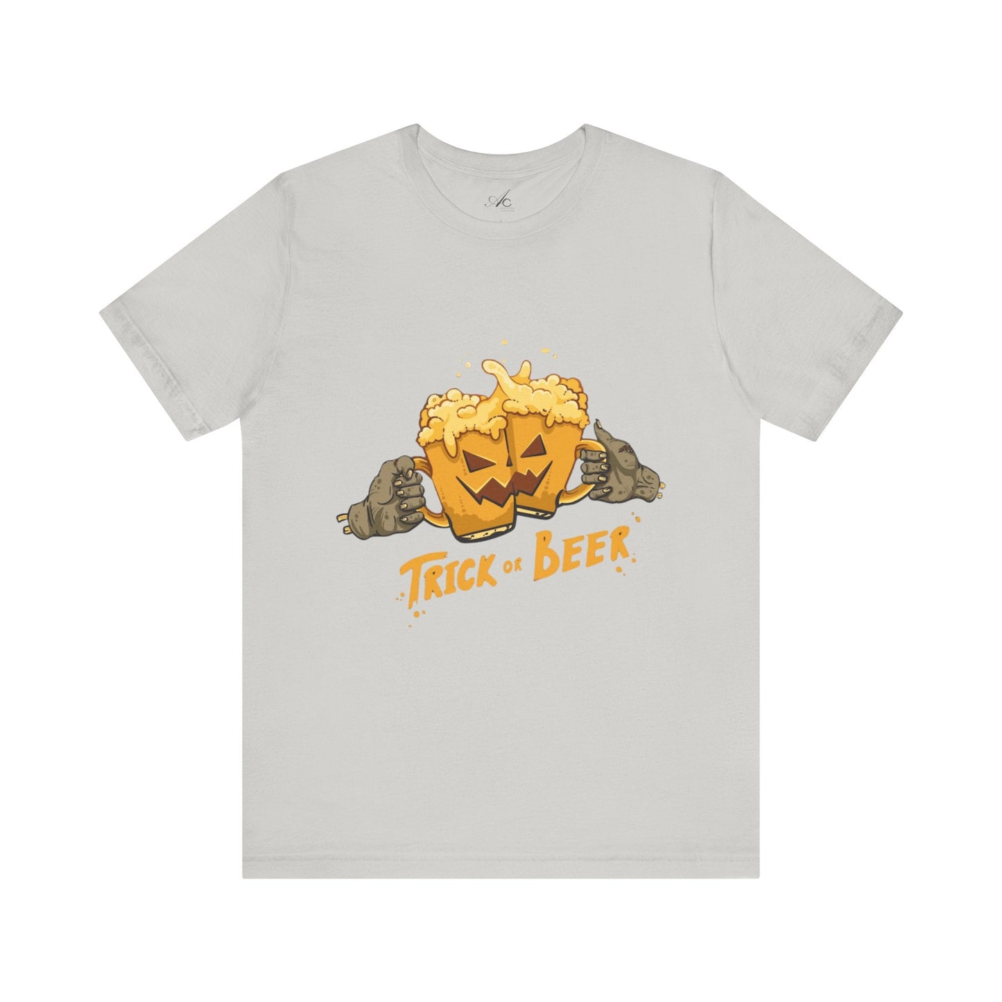 Halloween Beer Tee, Ghostly Fun Shirt, Unisex Graphic T-Shirt, Trick or Treat Apparel, Spooky Celebration Top - Metamorphosis Creations