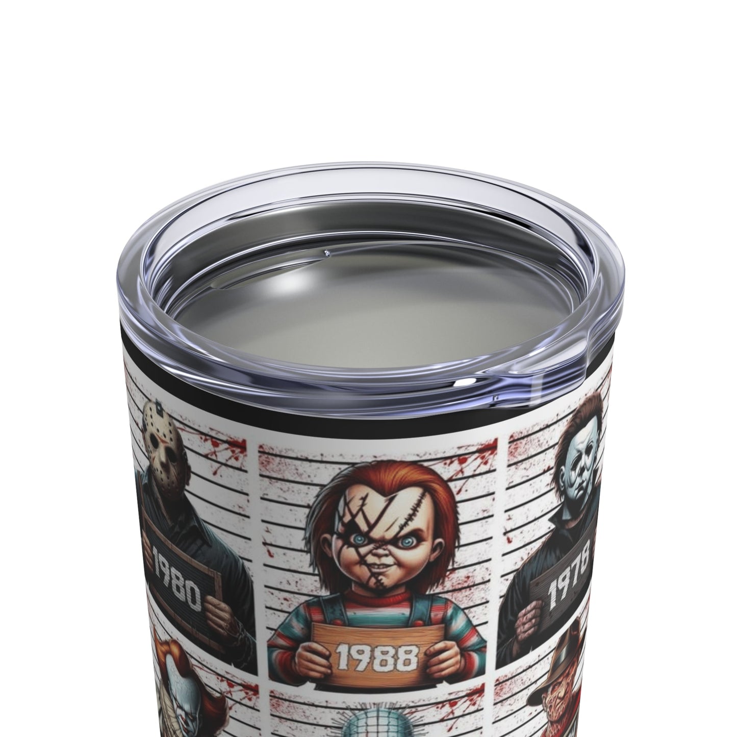Halloween Retro Horror Movie Tumbler 10oz | Perfect for Halloween, Gifts for Horror Fans, Movie Night Essentials, Collectible Drinkware - Metamorphosis Creations