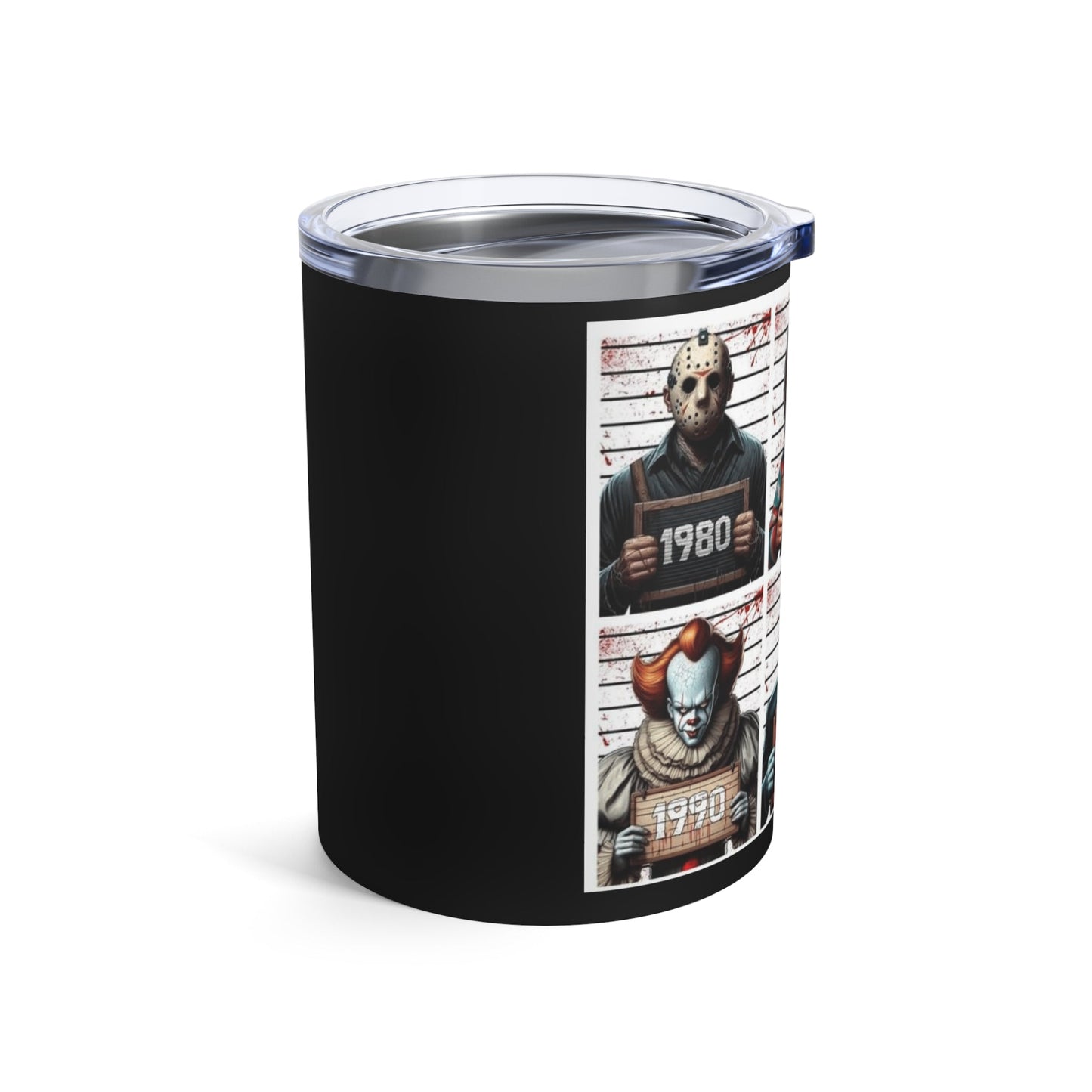 Halloween Retro Horror Movie Tumbler 10oz | Perfect for Halloween, Gifts for Horror Fans, Movie Night Essentials, Collectible Drinkware - Metamorphosis Creations