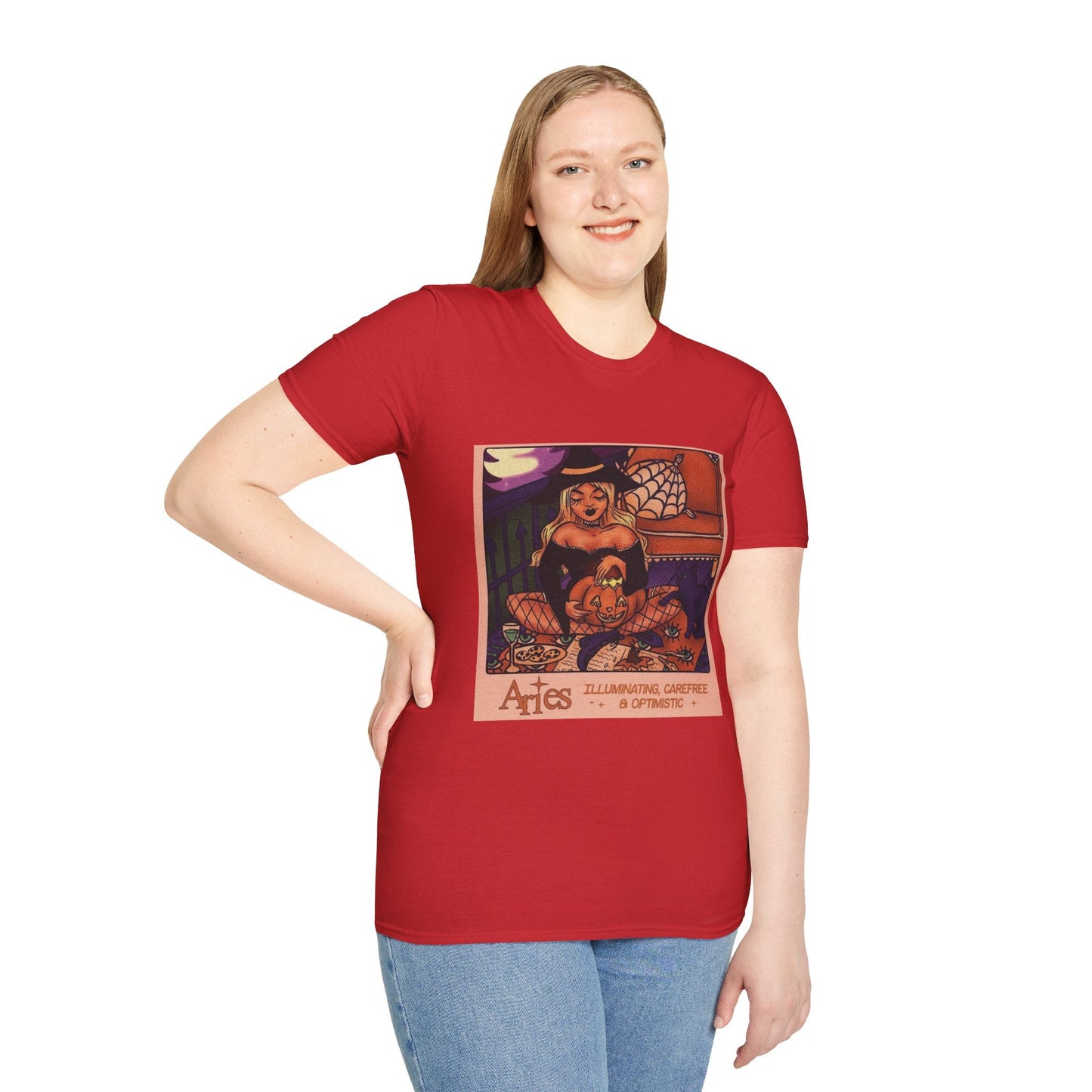 halloween shirt Illuminated Carefree & Optimistic T-Shirt, Halloween Apparel, Unisex Graphic Tee, Cozy Casual Wear, Unique Gift Idea - Metamorphosis Creations