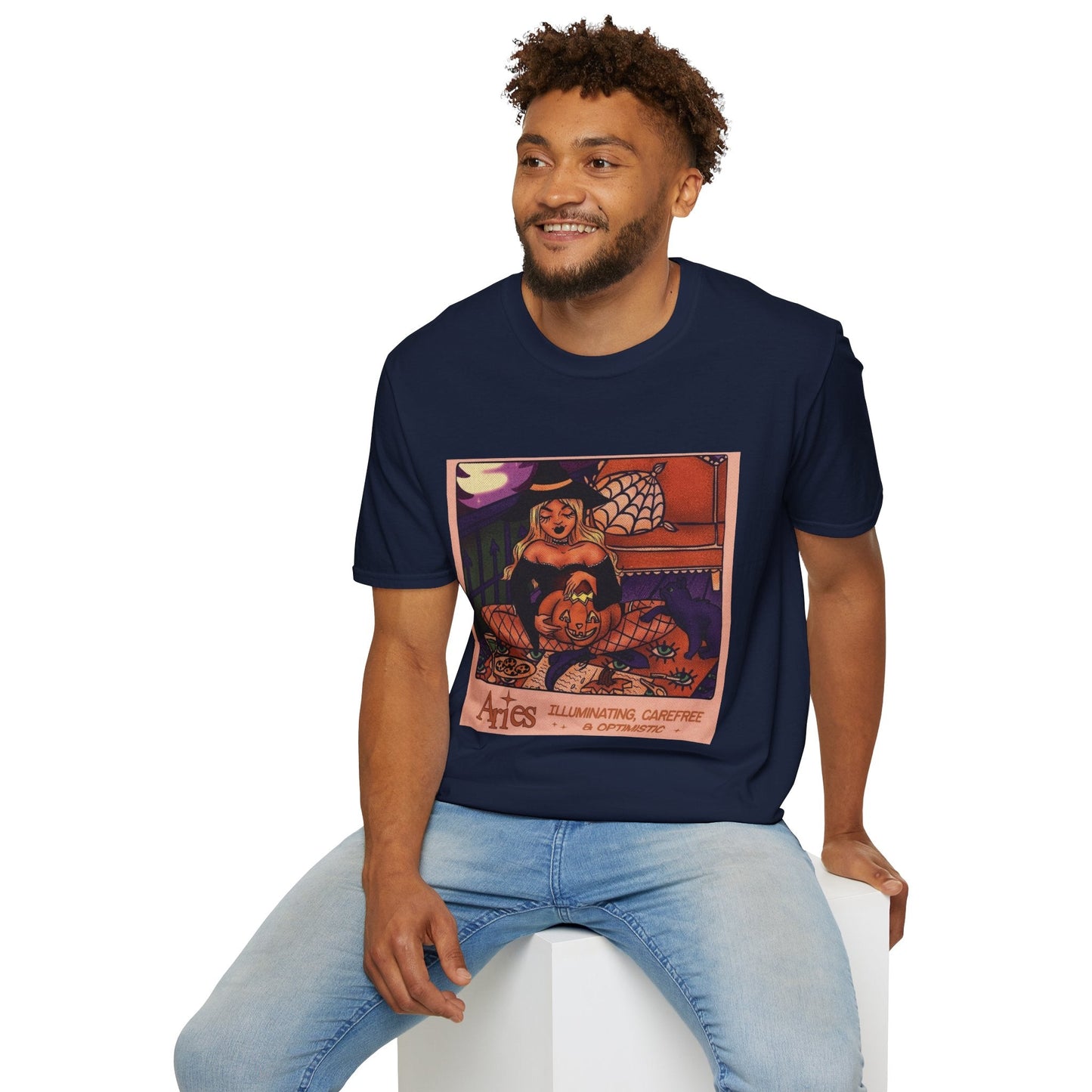 halloween shirt Illuminated Carefree & Optimistic T-Shirt, Halloween Apparel, Unisex Graphic Tee, Cozy Casual Wear, Unique Gift Idea - Metamorphosis Creations