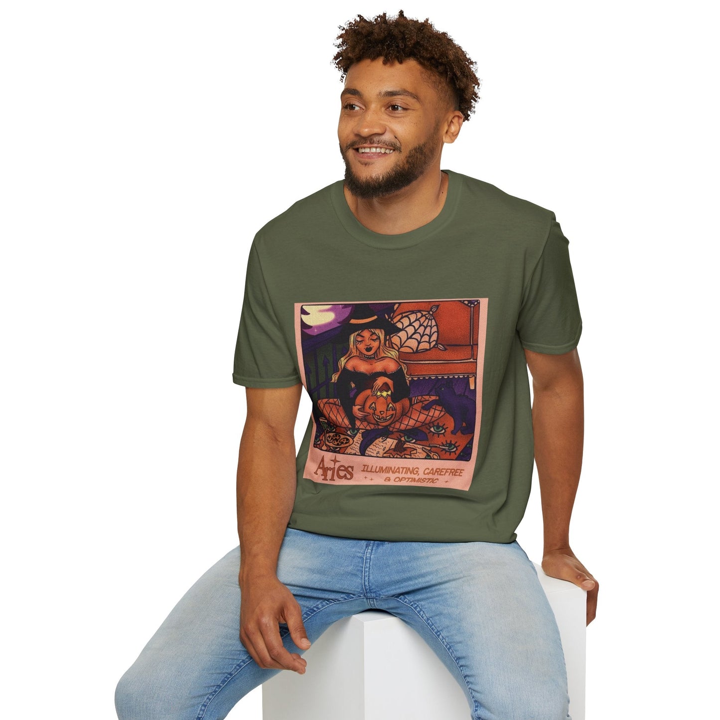 halloween shirt Illuminated Carefree & Optimistic T-Shirt, Halloween Apparel, Unisex Graphic Tee, Cozy Casual Wear, Unique Gift Idea - Metamorphosis Creations