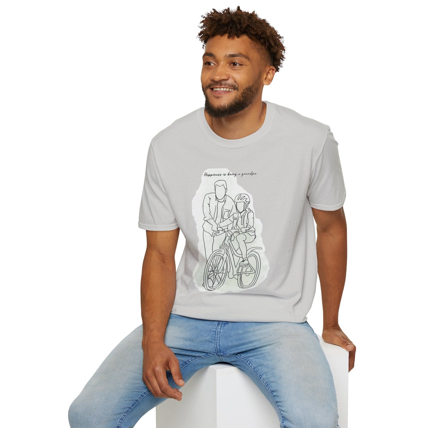 Happiness in Simplicity T-Shirt, Unisex Softstyle Tee, Casual Wear, Gift for Cyclists, Inspirational Quote Shirt, Summer Fashion - Metamorphosis Creations