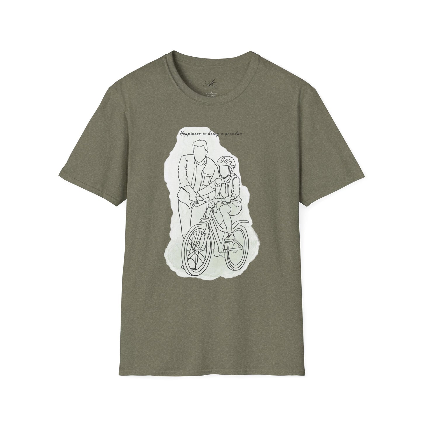 Happiness in Simplicity T-Shirt, Unisex Softstyle Tee, Casual Wear, Gift for Cyclists, Inspirational Quote Shirt, Summer Fashion - Metamorphosis Creations