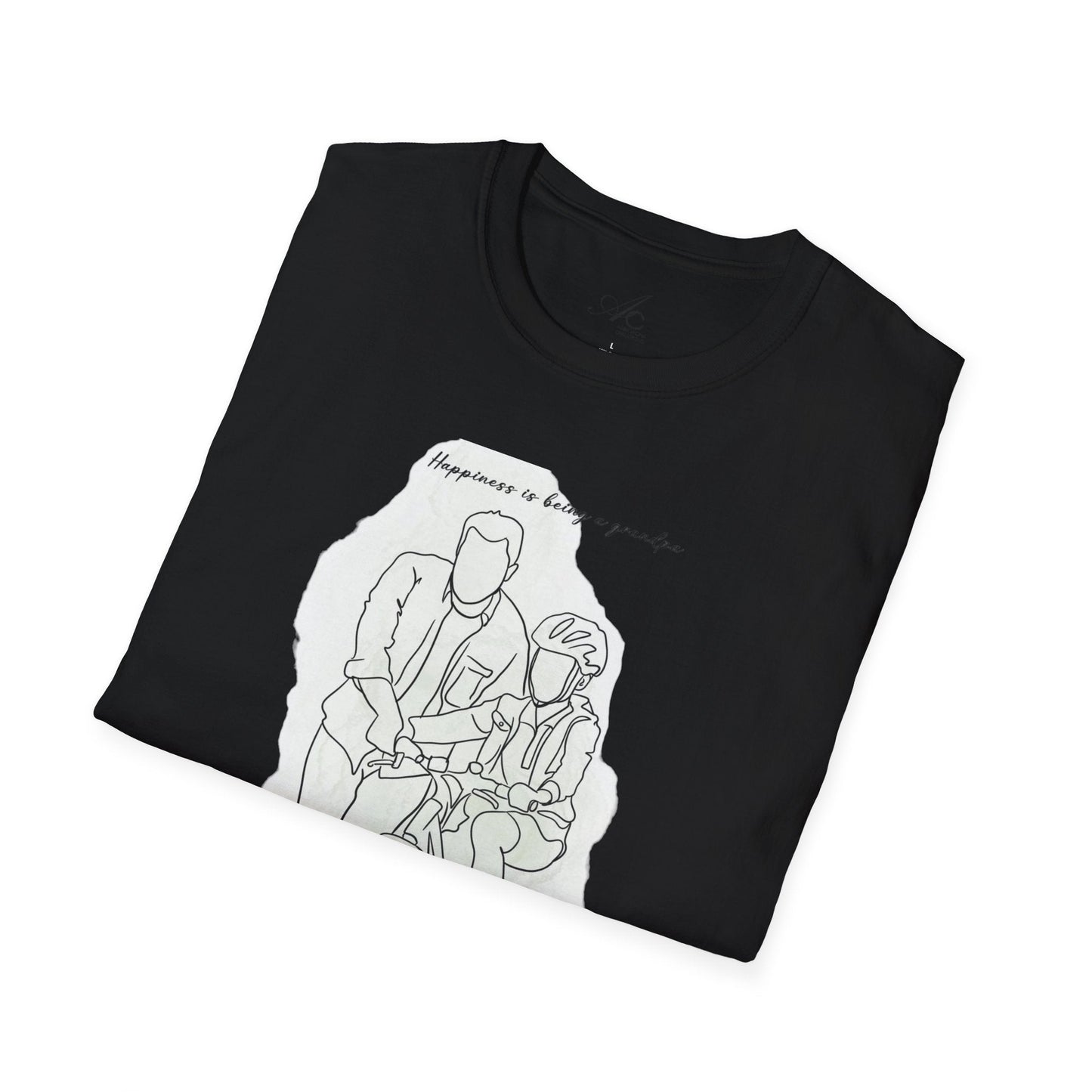Happiness in Simplicity T-Shirt, Unisex Softstyle Tee, Casual Wear, Gift for Cyclists, Inspirational Quote Shirt, Summer Fashion - Metamorphosis Creations