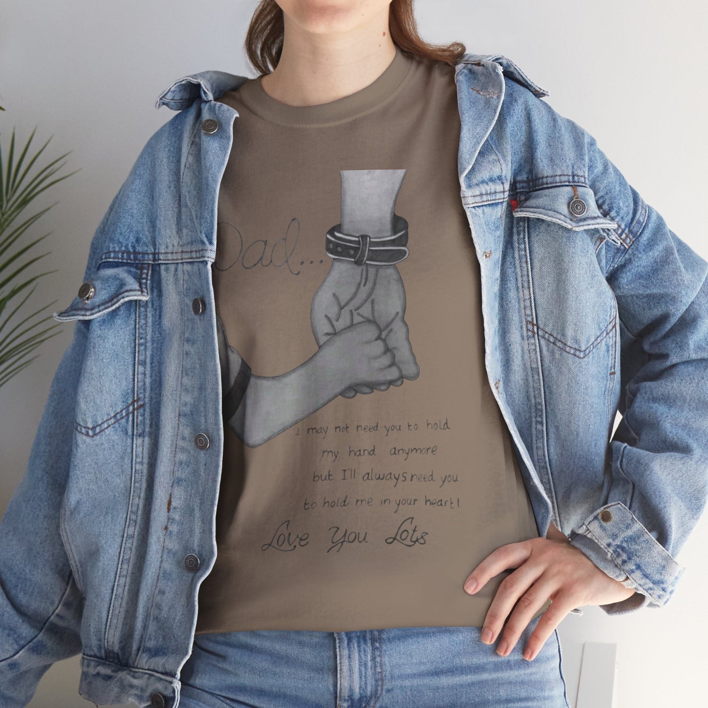 Heartfelt Dad Tee, Perfect Gift for Father's Day, Casual Wear, Family Bonding, Unisex Cotton Shirt, Thoughtful Keepsake - Metamorphosis Creations