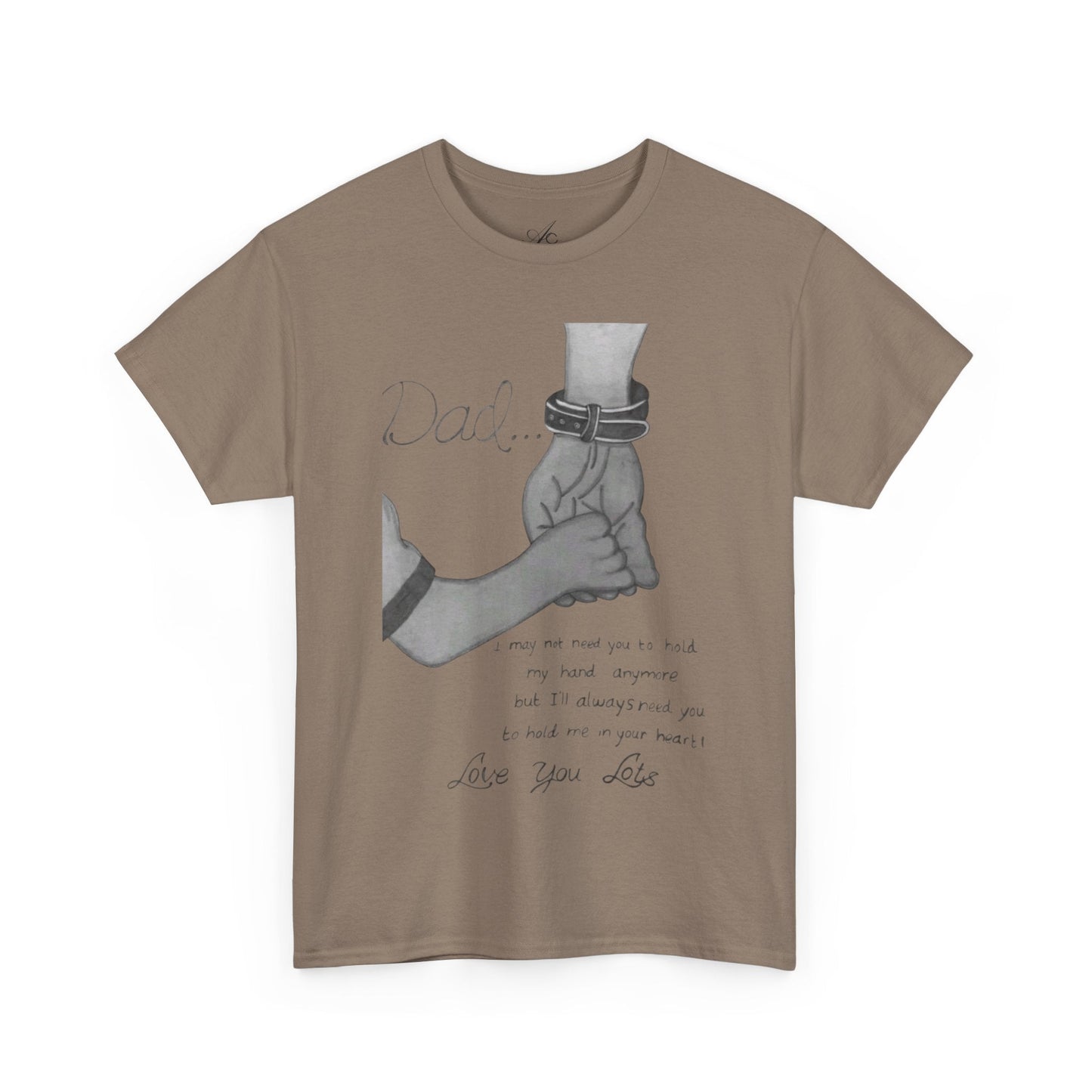 Heartfelt Dad Tee, Perfect Gift for Father's Day, Casual Wear, Family Bonding, Unisex Cotton Shirt, Thoughtful Keepsake - Metamorphosis Creations