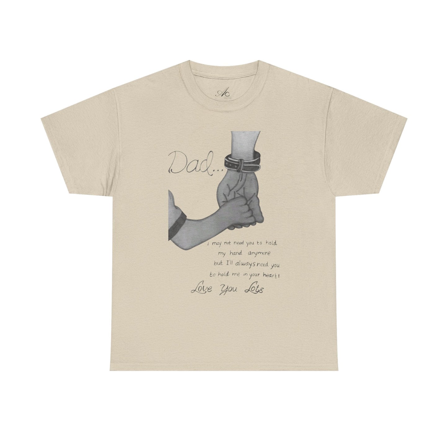 Heartfelt Dad Tee, Perfect Gift for Father's Day, Casual Wear, Family Bonding, Unisex Cotton Shirt, Thoughtful Keepsake - Metamorphosis Creations
