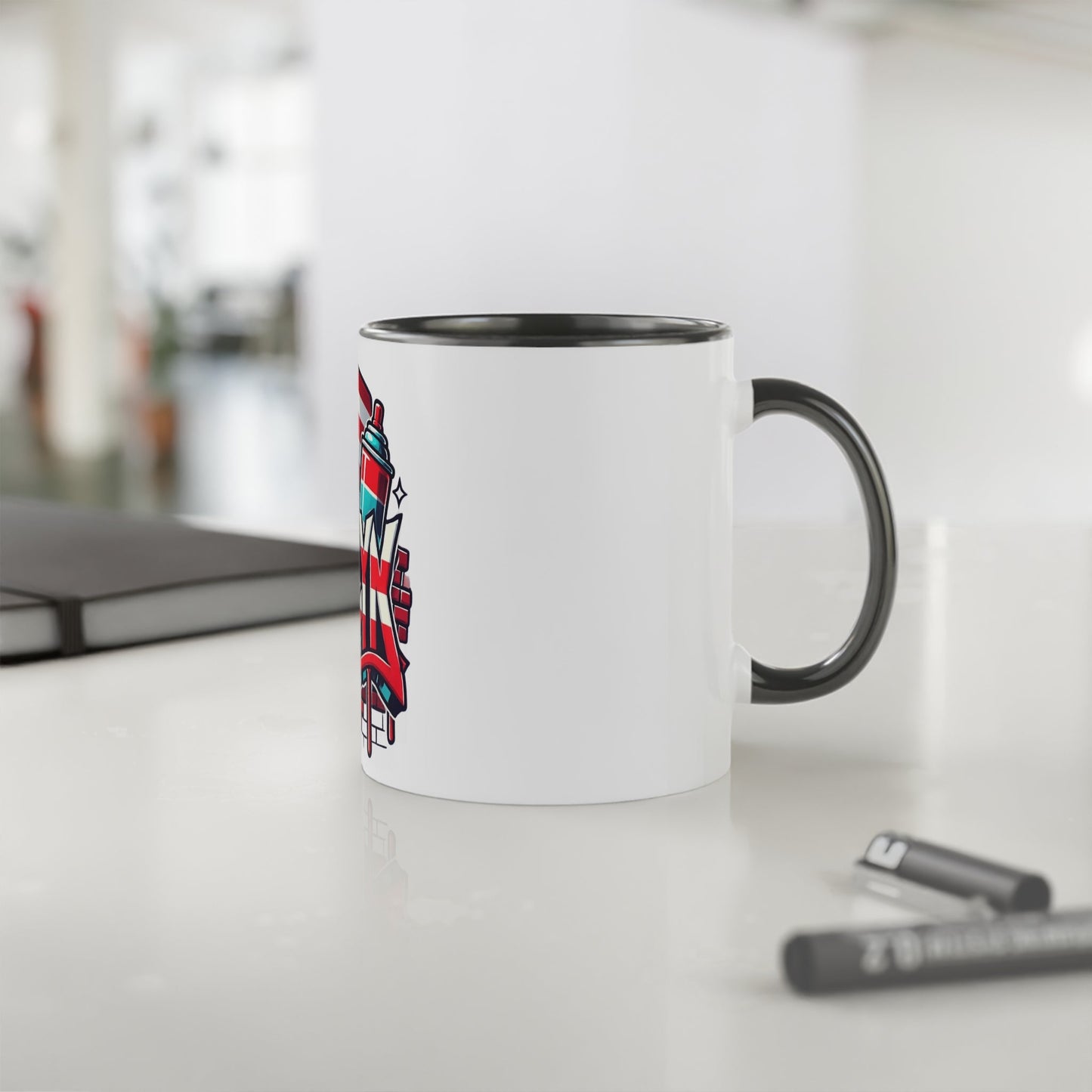 Herencia de Puerto Rico Brooklyn Street Art Mug, Perfect for Coffee Lovers, Urban Decor, Gift for New Yorkers, Retro Art Collectible - Metamorphosis Creations