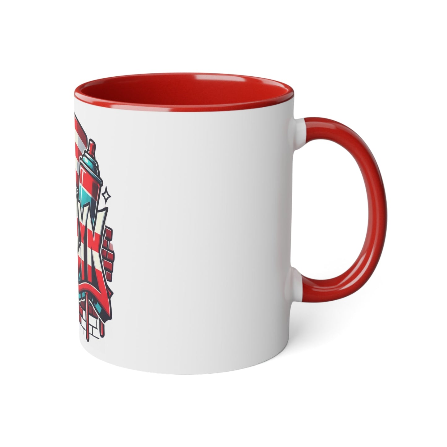 Herencia de Puerto Rico Brooklyn Street Art Mug, Perfect for Coffee Lovers, Urban Decor, Gift for New Yorkers, Retro Art Collectible - Metamorphosis Creations