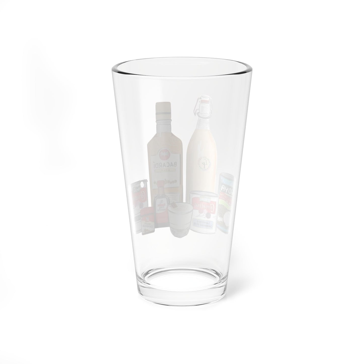 Herencia de Puerto Rico” Cocktail Mixing Glass, 16oz Drinkware for Bartenders, Fun Party Gift, Home Bar Essentials, Unique Kitchen Decor - Metamorphosis Creations