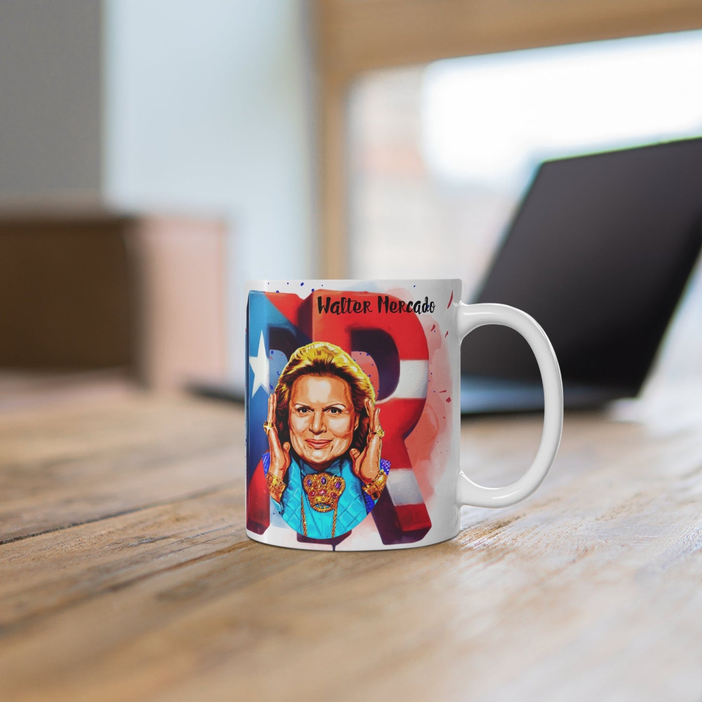 Herencia de Puerto Rico Cultural Heritage Mug, Puerto Rican Pride Tea Cup, Gift for Islanders, Unique Coffee Mug, Custom Artwork Mug, Celebration Memento - Metamorphosis Creations