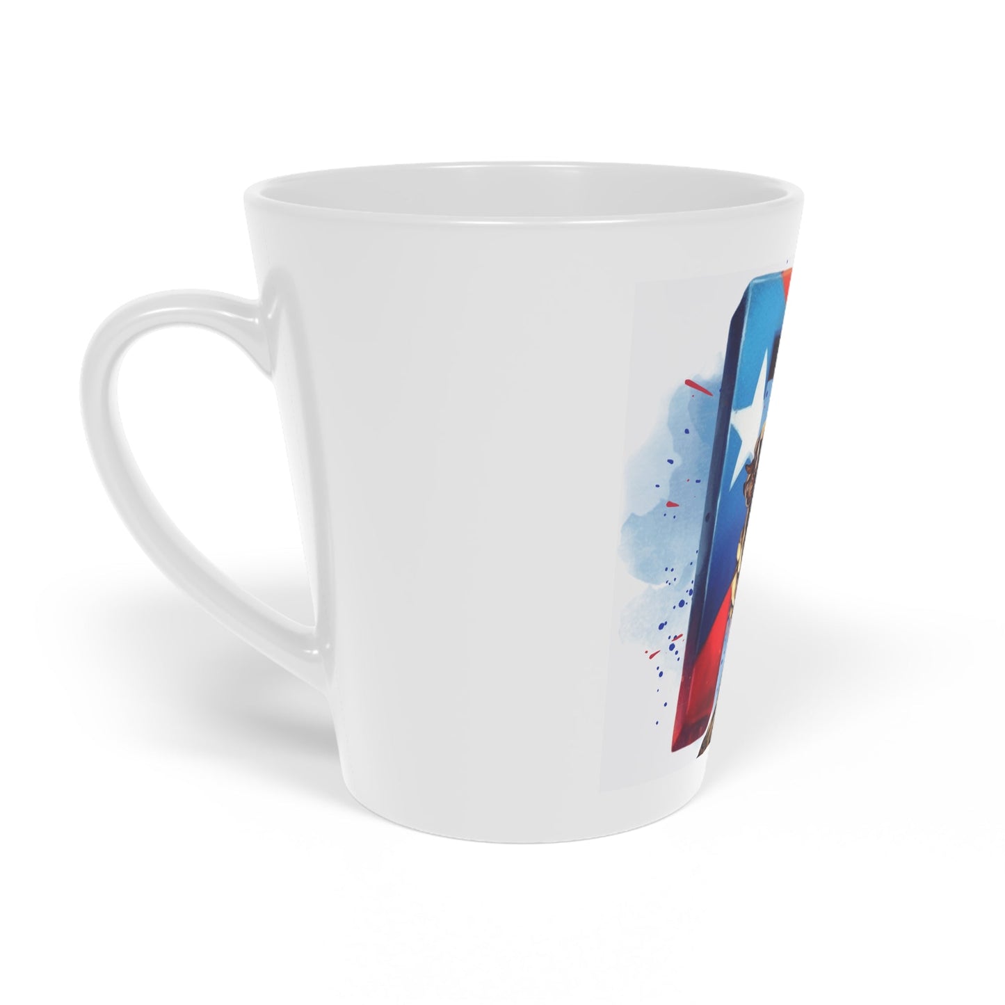 Herencia de Puerto Rico Mug PR Pride Latte Mug - 12oz, Puerto Rican Gift, Latina Artsy Mug, Colorful Coffee Cup, Unique Home Decor - Metamorphosis Creations