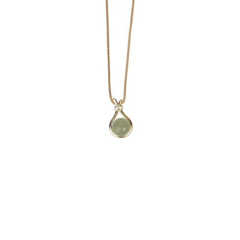 Imitation Hetian Jade Lucky Bag Women's Necklace Pendant - Metamorphosis Creations