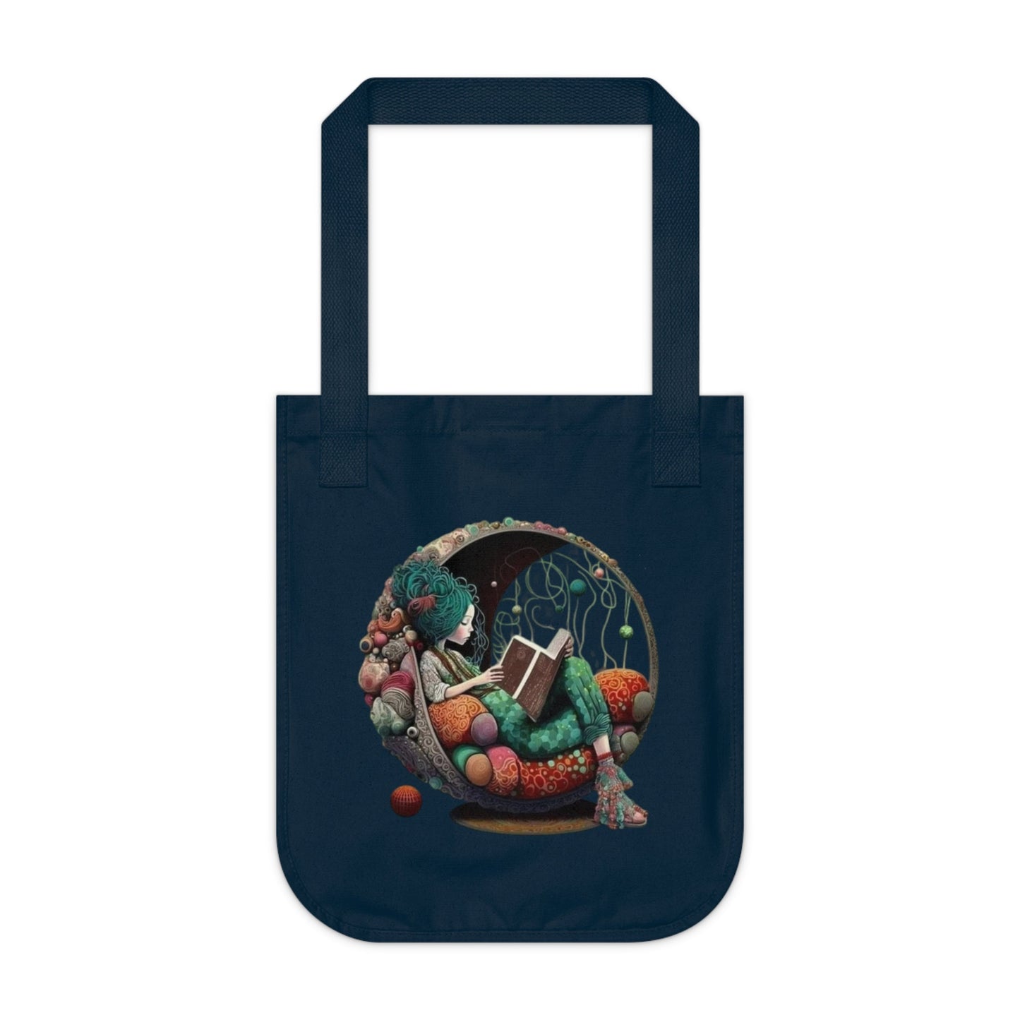 Inspiration On the Go Whimsical Organic Canvas Artistic Gift for Readers, Birthday Present, Reusable Bag - Metamorphosis Creations