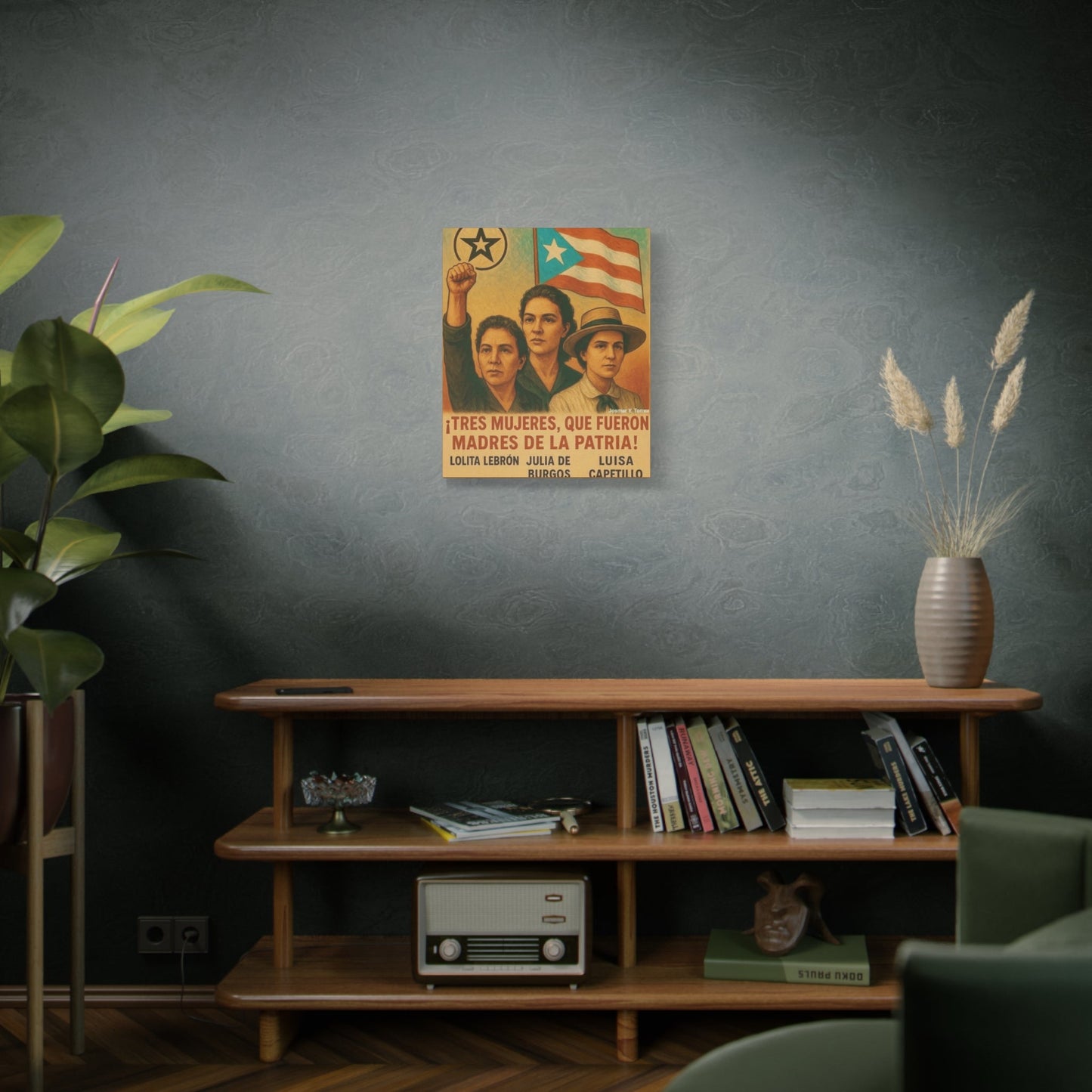 Inspirational Puerto Rican Women Canvas Wall Art, Feminist Gift, Activism Decor, Home Office Wall Art, Puerto Rico Pride - Metamorphosis Creations