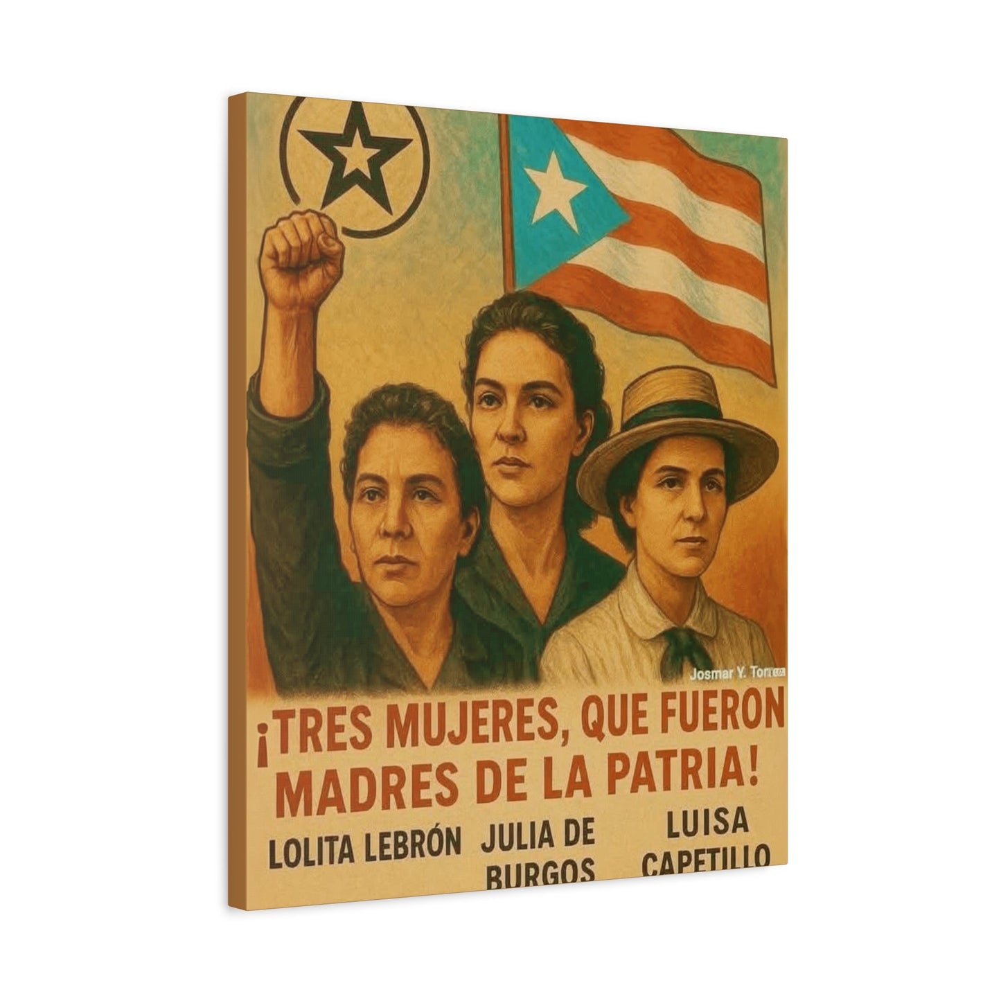 Inspirational Puerto Rican Women Canvas Wall Art, Feminist Gift, Activism Decor, Home Office Wall Art, Puerto Rico Pride - Metamorphosis Creations