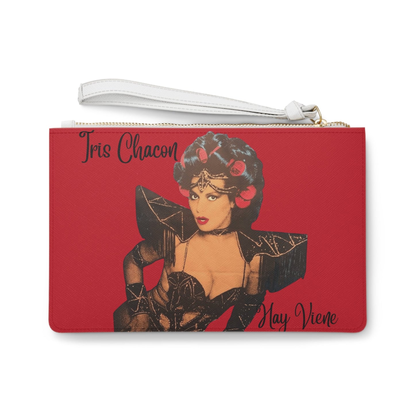 Iris Chacon Orgullo Boricua Glamorous Retro Clutch Bag | Chic Handbag for Night Out | Tris Chacon Inspired | Statement Accessory for Fashion Lovers - Metamorphosis Creations