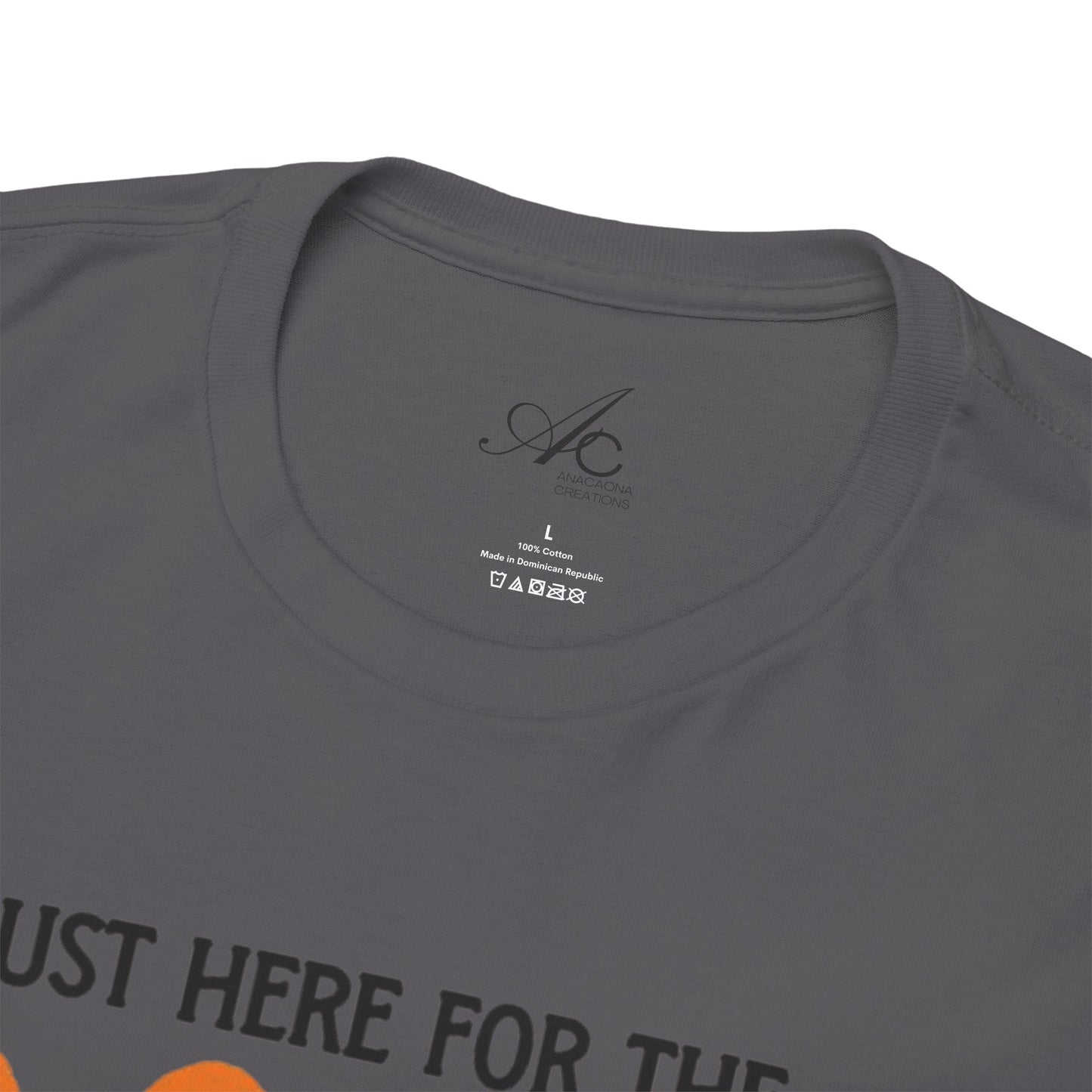 Just Here for the Boos Halloween Tee, Funny Ghost Shirt, Unisex Cotton T-Shirt, Spooky Party Apparel, Halloween Costume Top - Metamorphosis Creations